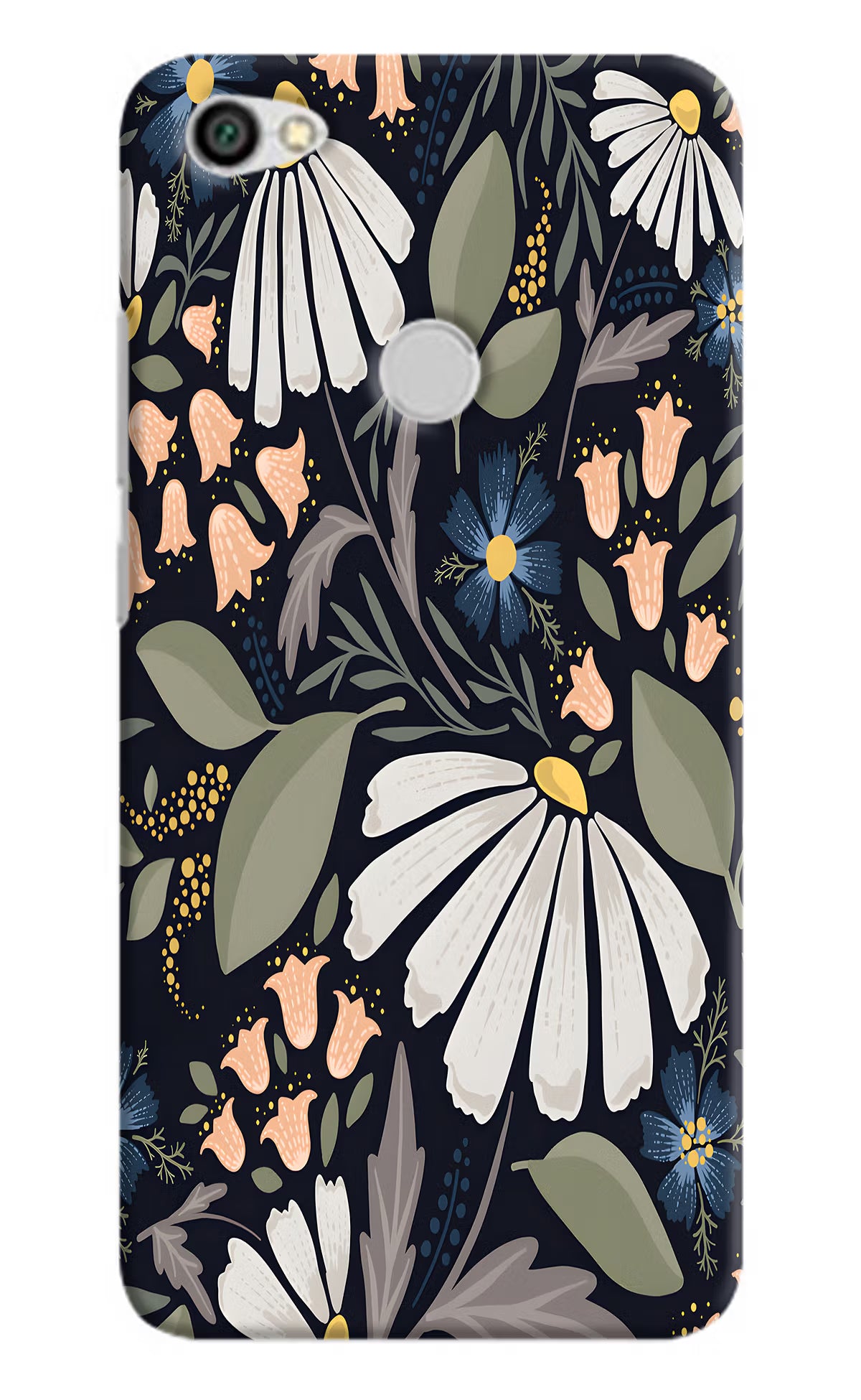 Flowers Art Redmi Y1 Hard Case Back Cover by Casekaro