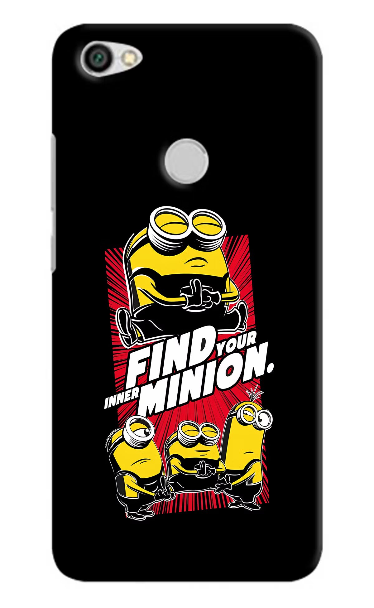 Find your inner Minion Redmi Y1 Hard Case Back Cover by Casekaro