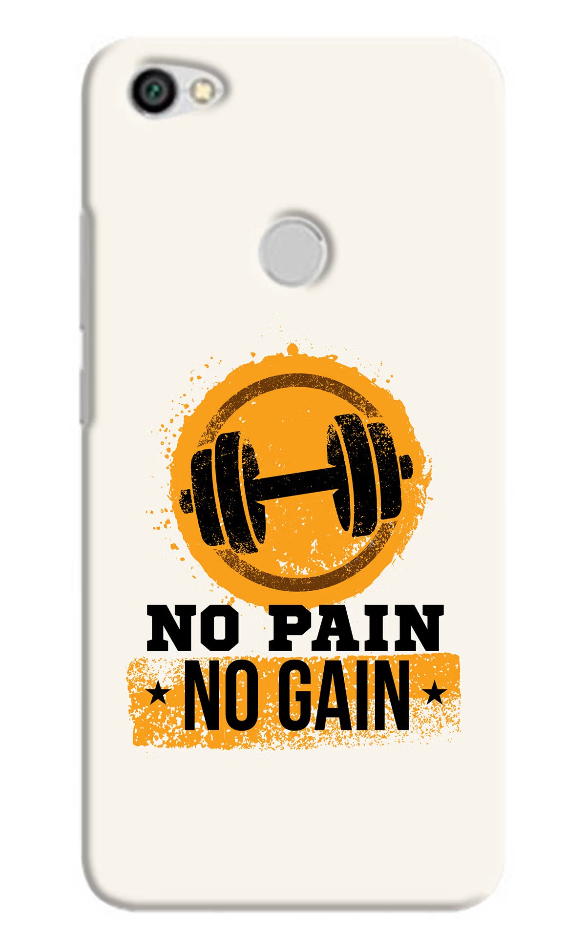 No Pain No Gain Redmi Y1 Hard Case Back Cover by Casekaro