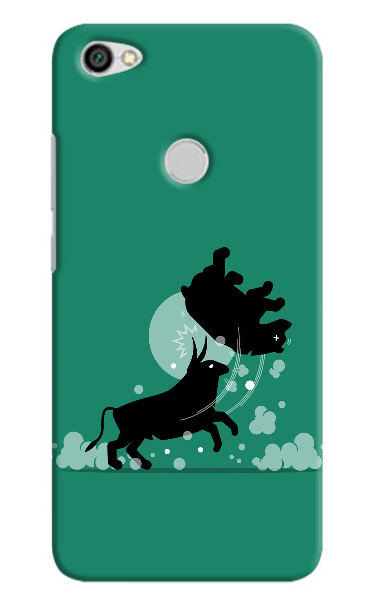 Bull Conqueror Redmi Y1 Hard Case Back Cover by Casekaro