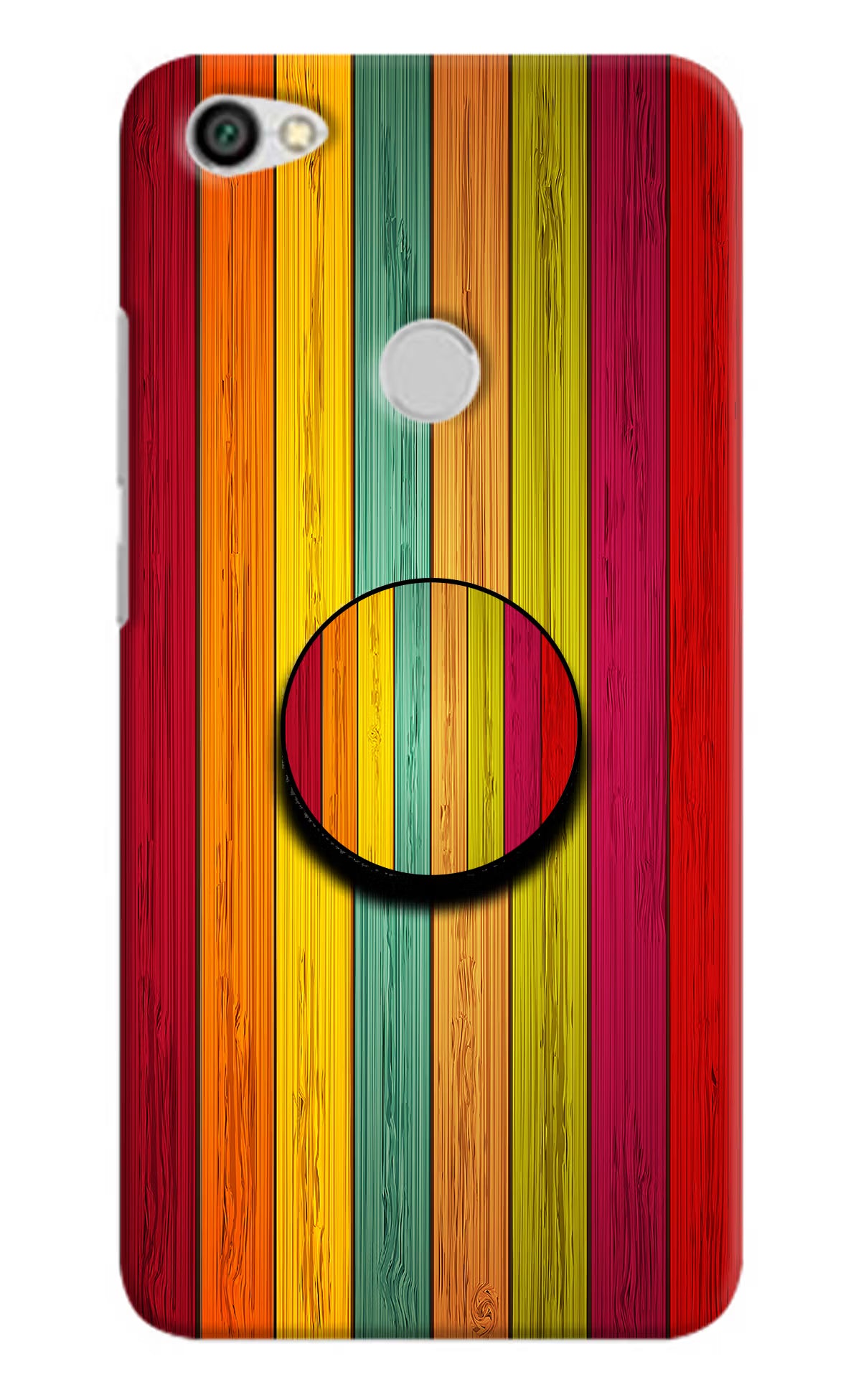 Multicolor Wooden Redmi Y1 Pop Case by Casekaro