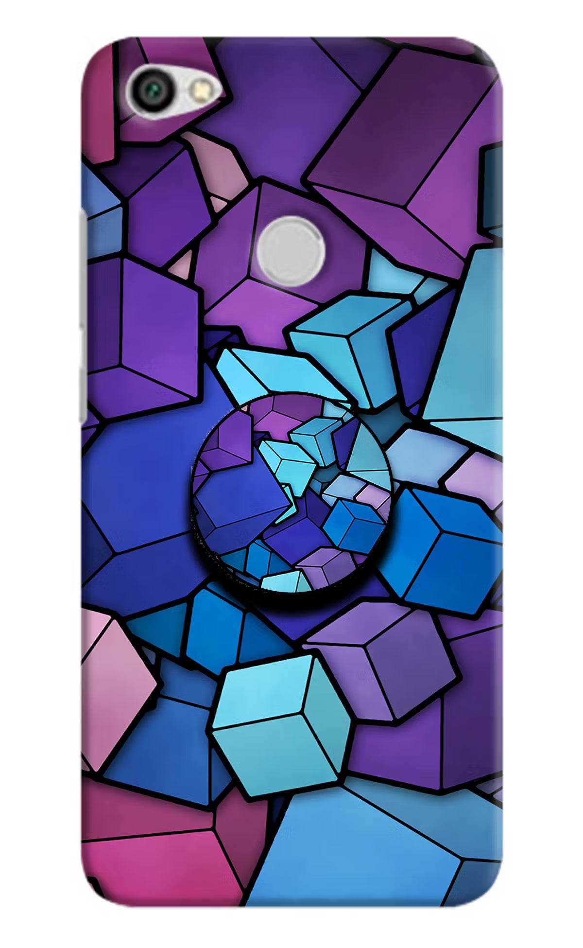 Cubic Abstract Redmi Y1 Pop Case by Casekaro