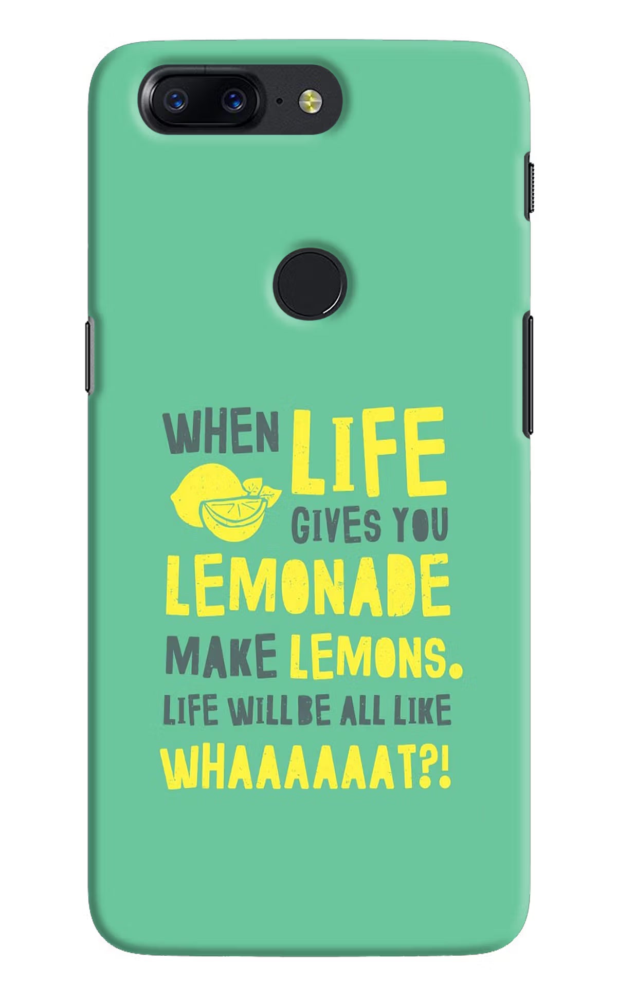 Quote Oneplus 5T Back Cover - Quote Oneplus 5T Hard Case Back Cover by Casekaro Quote Oneplus 5T Hard Case Back Cover by Casekaro