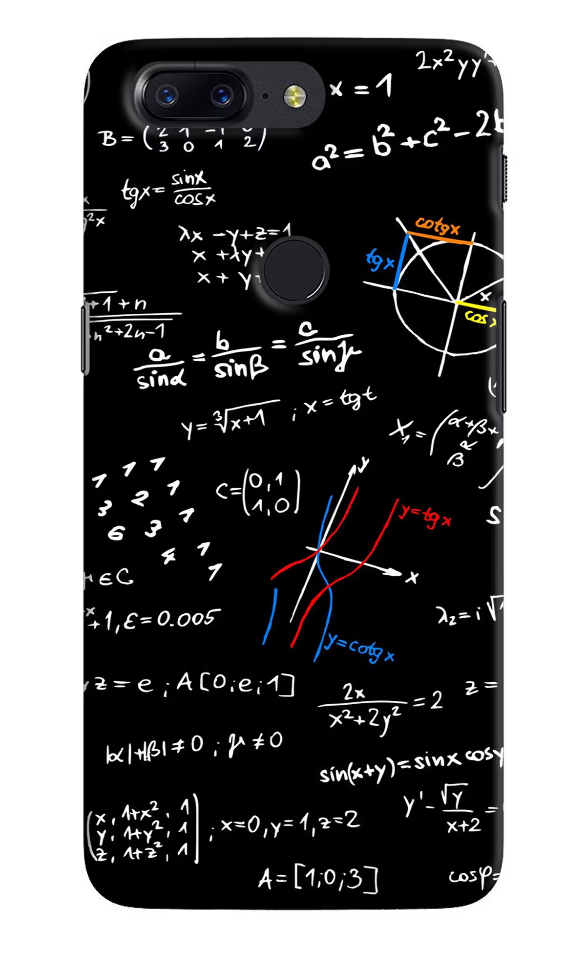 Mathematics Formula Oneplus 5T Back Cover - Mathematics Formula Oneplus 5T Hard Case Back Cover by Casekaro Mathematics Formula Oneplus 5T Hard Case Back Cover by Casekaro