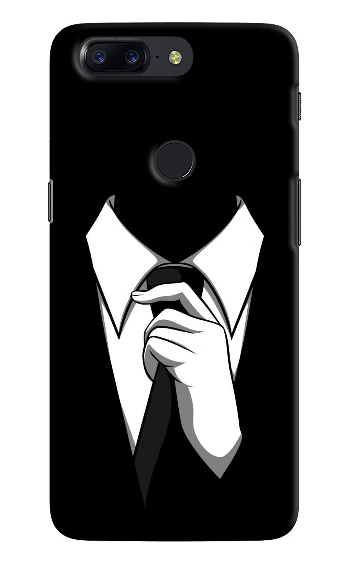 Black Tie Oneplus 5T Back Cover - Black Tie Oneplus 5T Hard Case Back Cover by Casekaro Black Tie Oneplus 5T Hard Case Back Cover by Casekaro