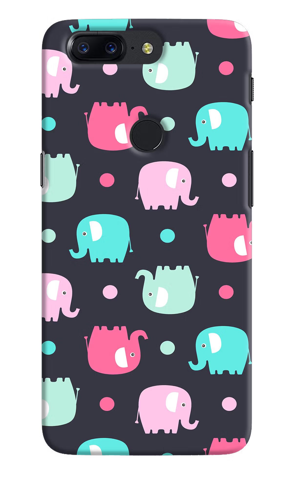 Elephants Oneplus 5T Back Cover - Elephants Oneplus 5T Hard Case Back Cover by Casekaro Elephants Oneplus 5T Hard Case Back Cover by Casekaro
