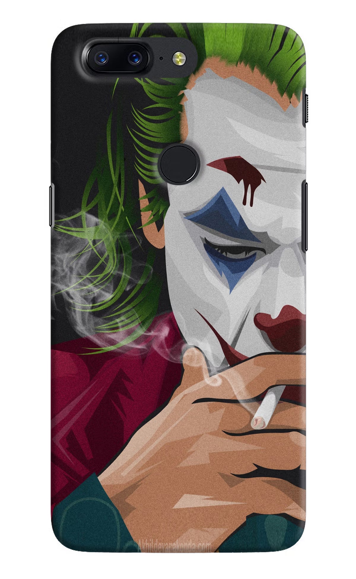 Joker Smoking Oneplus 5T Back Cover - Joker Smoking Oneplus 5T Hard Case Back Cover by Casekaro Joker Smoking Oneplus 5T Hard Case Back Cover by Casekaro