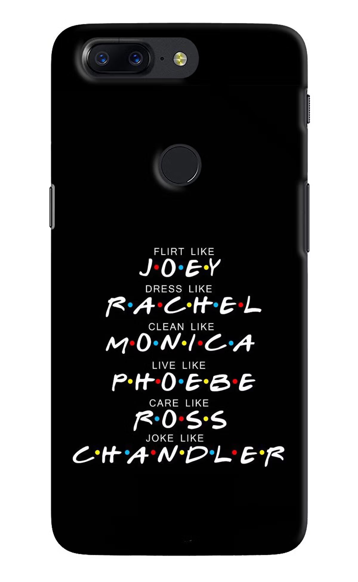 FRIENDS Character Oneplus 5T Back Cover - FRIENDS Character Oneplus 5T Hard Case Back Cover by Casekaro FRIENDS Character Oneplus 5T Hard Case Back Cover by Casekaro