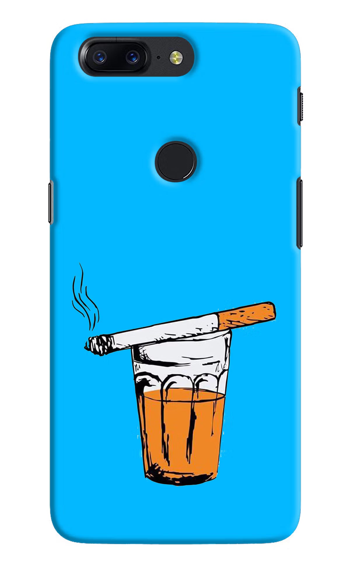 Chai Sutta Oneplus 5T Back Cover - Chai Sutta Oneplus 5T Hard Case Back Cover by Casekaro Chai Sutta Oneplus 5T Hard Case Back Cover by Casekaro