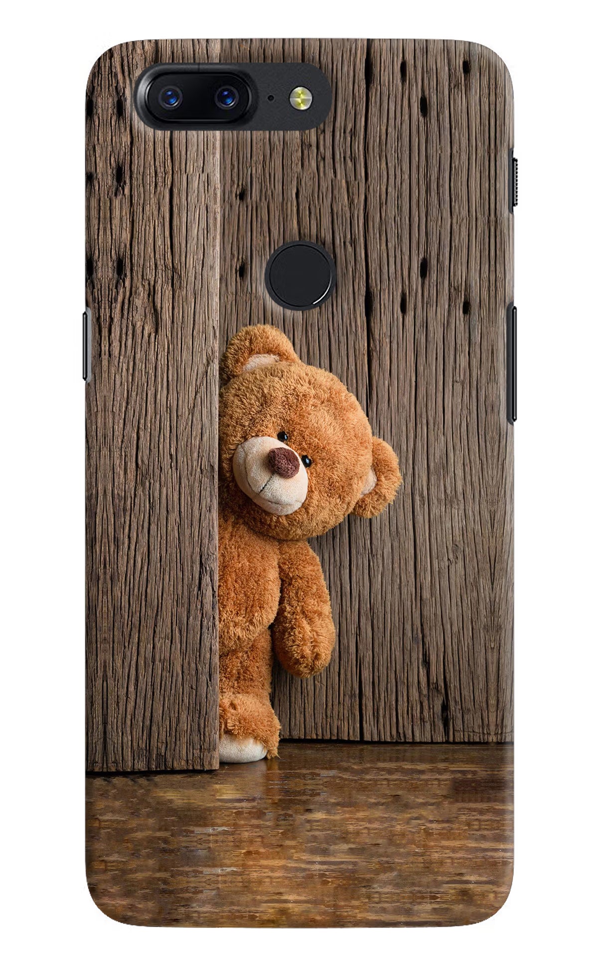 Teddy Wooden Oneplus 5T Back Cover - Teddy Wooden Oneplus 5T Hard Case Back Cover by Casekaro Teddy Wooden Oneplus 5T Hard Case Back Cover by Casekaro
