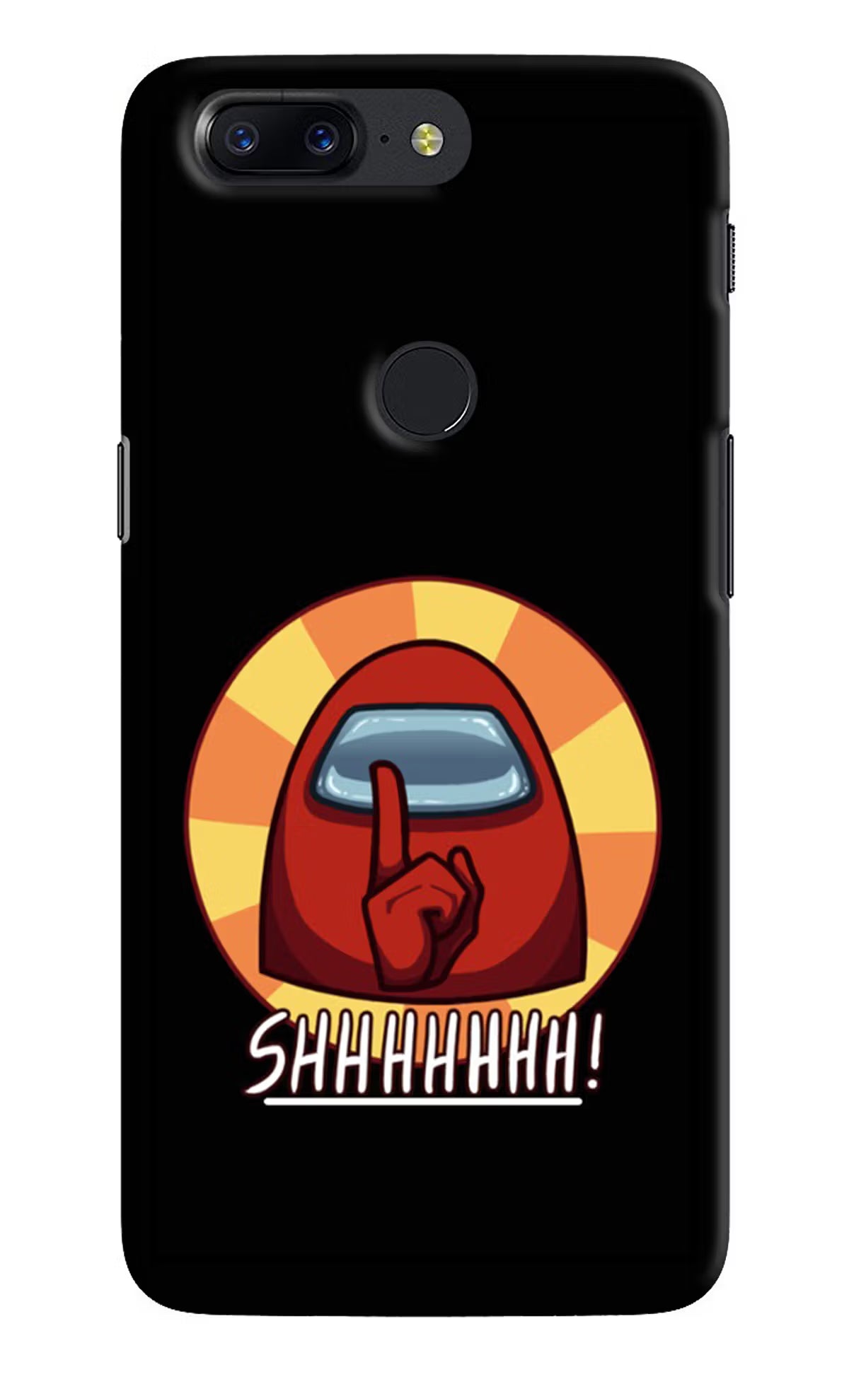 Among Us Shhh! Oneplus 5T Back Cover - Among Us Shhh! Oneplus 5T Hard Case Back Cover by Casekaro Among Us Shhh! Oneplus 5T Hard Case Back Cover by Casekaro