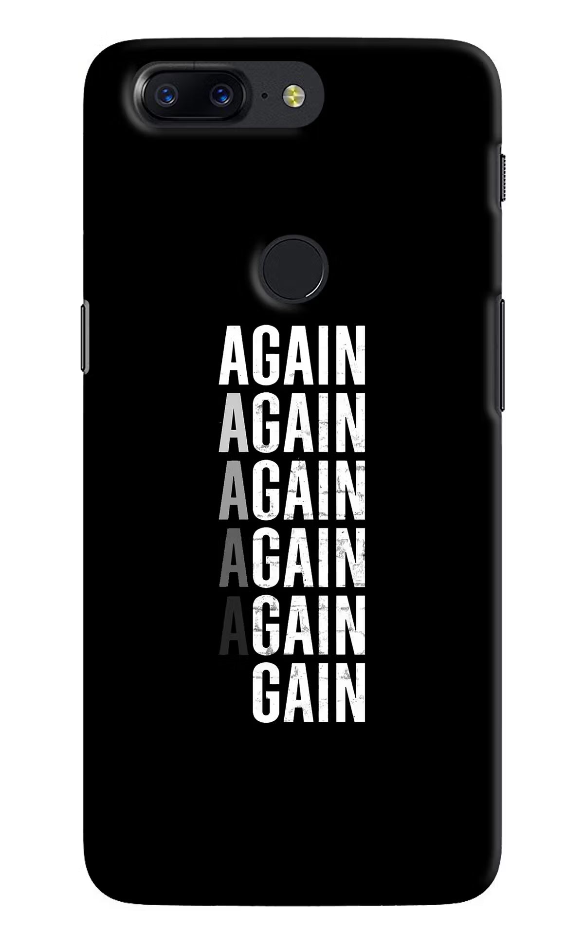 Again Again Gain Oneplus 5T Back Cover - Again Again Gain Oneplus 5T Hard Case Back Cover by Casekaro Again Again Gain Oneplus 5T Hard Case Back Cover by Casekaro