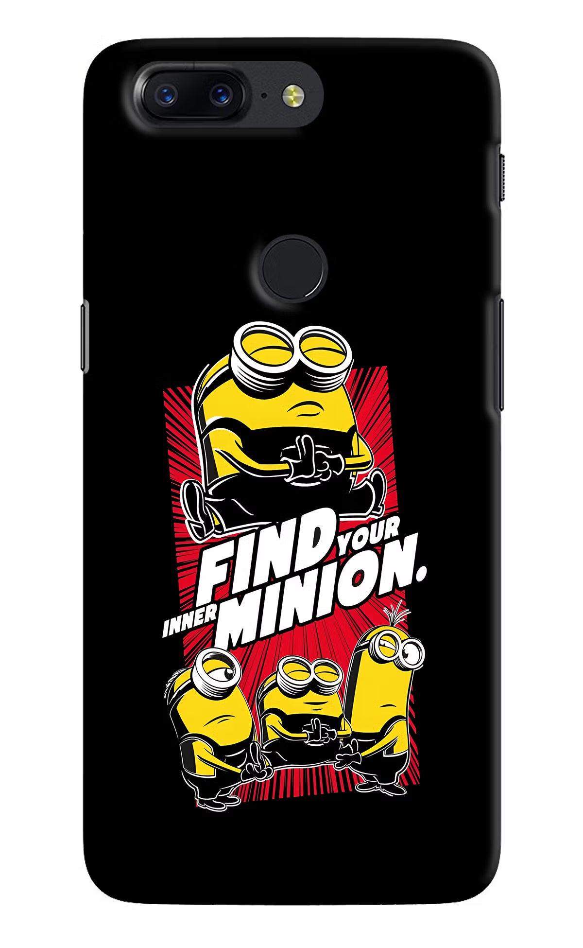Find your inner Minion Oneplus 5T Back Cover - Find your inner Minion Oneplus 5T Hard Case Back Cover by Casekaro Find your inner Minion Oneplus 5T Hard Case Back Cover by Casekaro