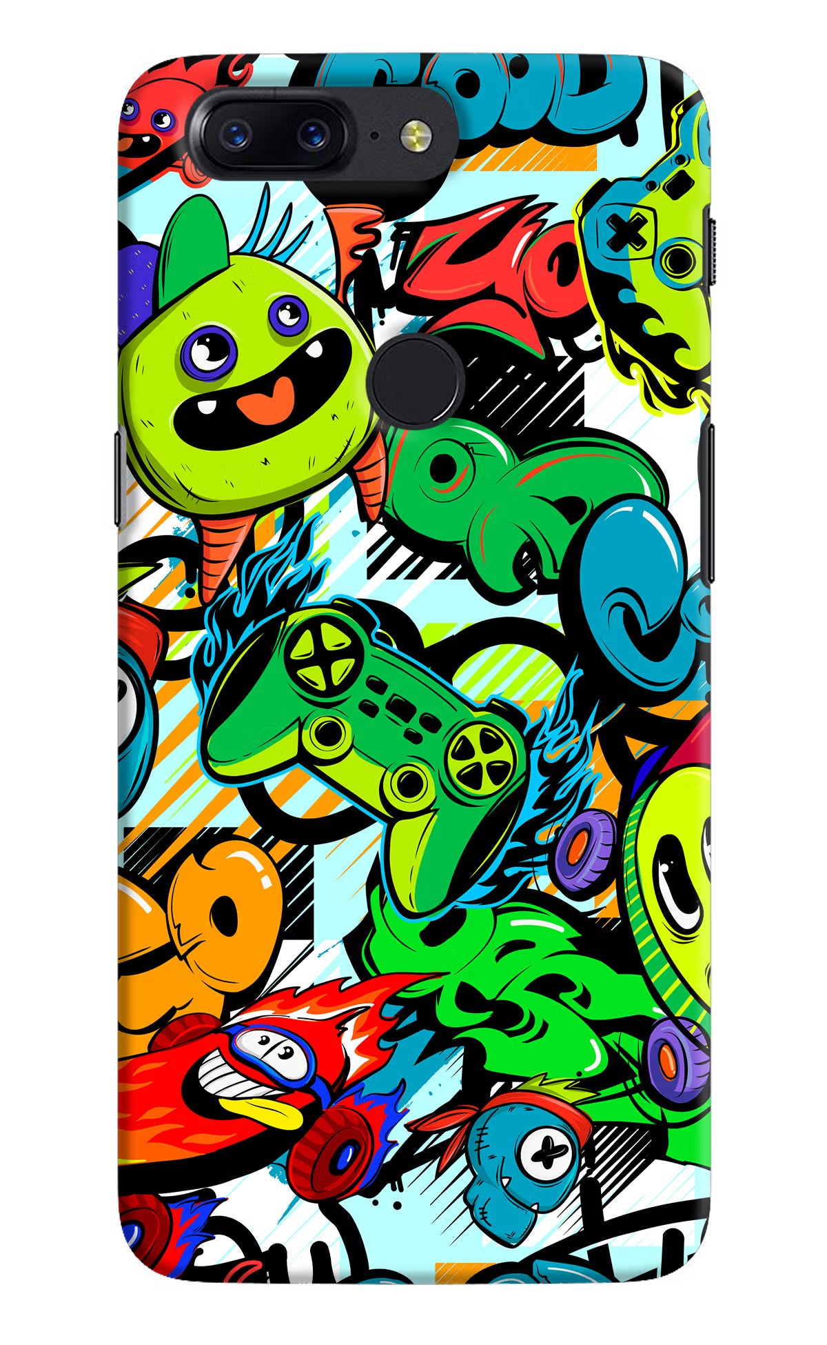 Game Doodle Oneplus 5T Back Cover - Game Doodle Oneplus 5T Hard Case Back Cover by Casekaro Game Doodle Oneplus 5T Hard Case Back Cover by Casekaro