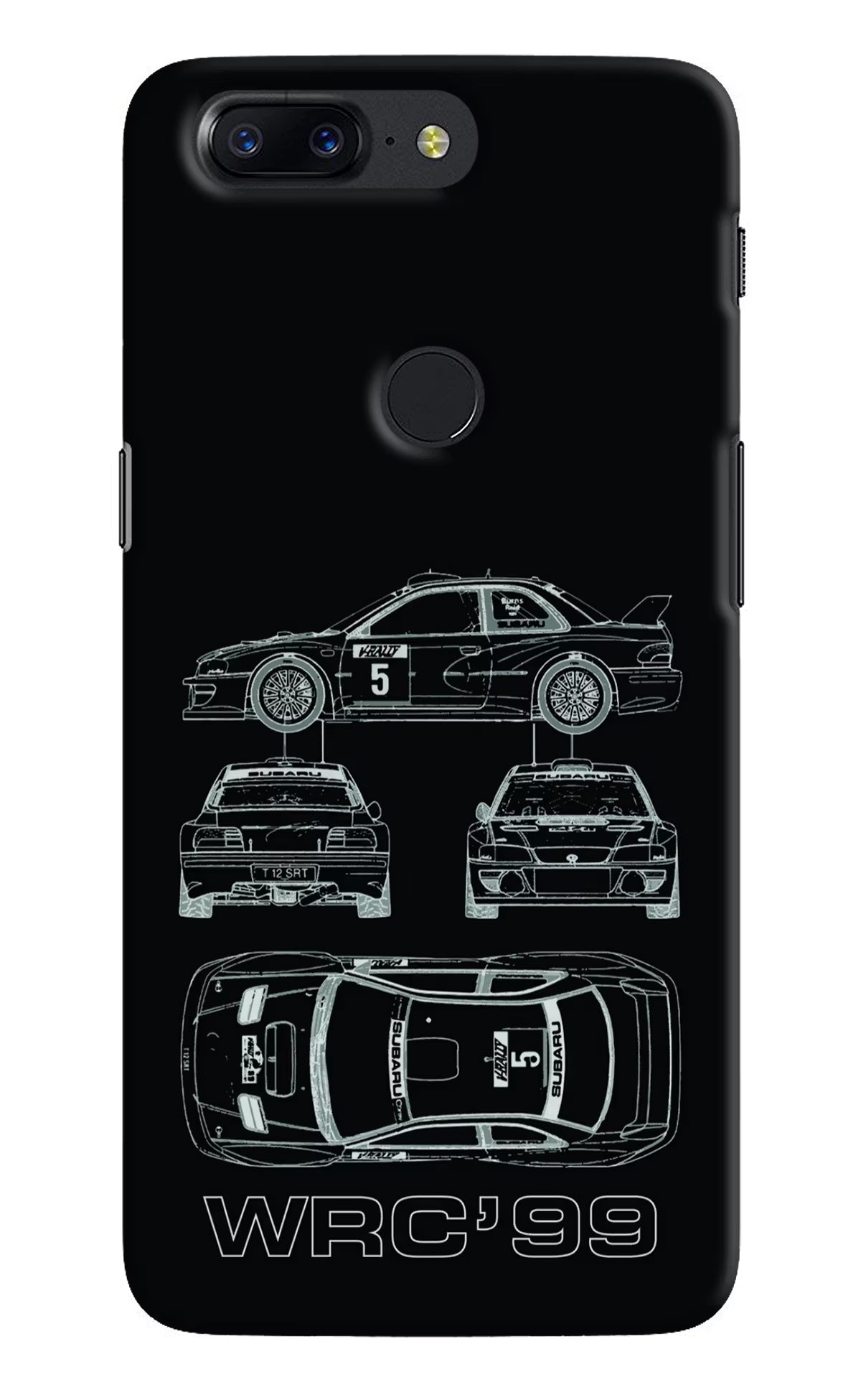 WRC'99 Oneplus 5T Back Cover - WRC'99 Oneplus 5T Hard Case Back Cover by Casekaro WRC'99 Oneplus 5T Hard Case Back Cover by Casekaro