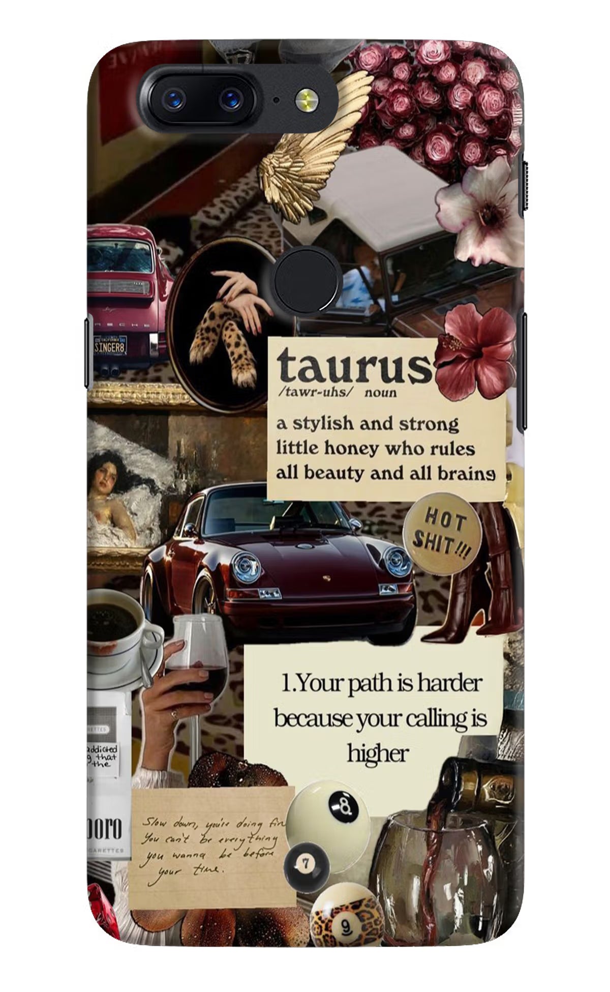 Taurus Zodiac Oneplus 5T Back Cover - Taurus Zodiac Oneplus 5T Hard Case Back Cover by Casekaro Taurus Zodiac Oneplus 5T Hard Case Back Cover by Casekaro