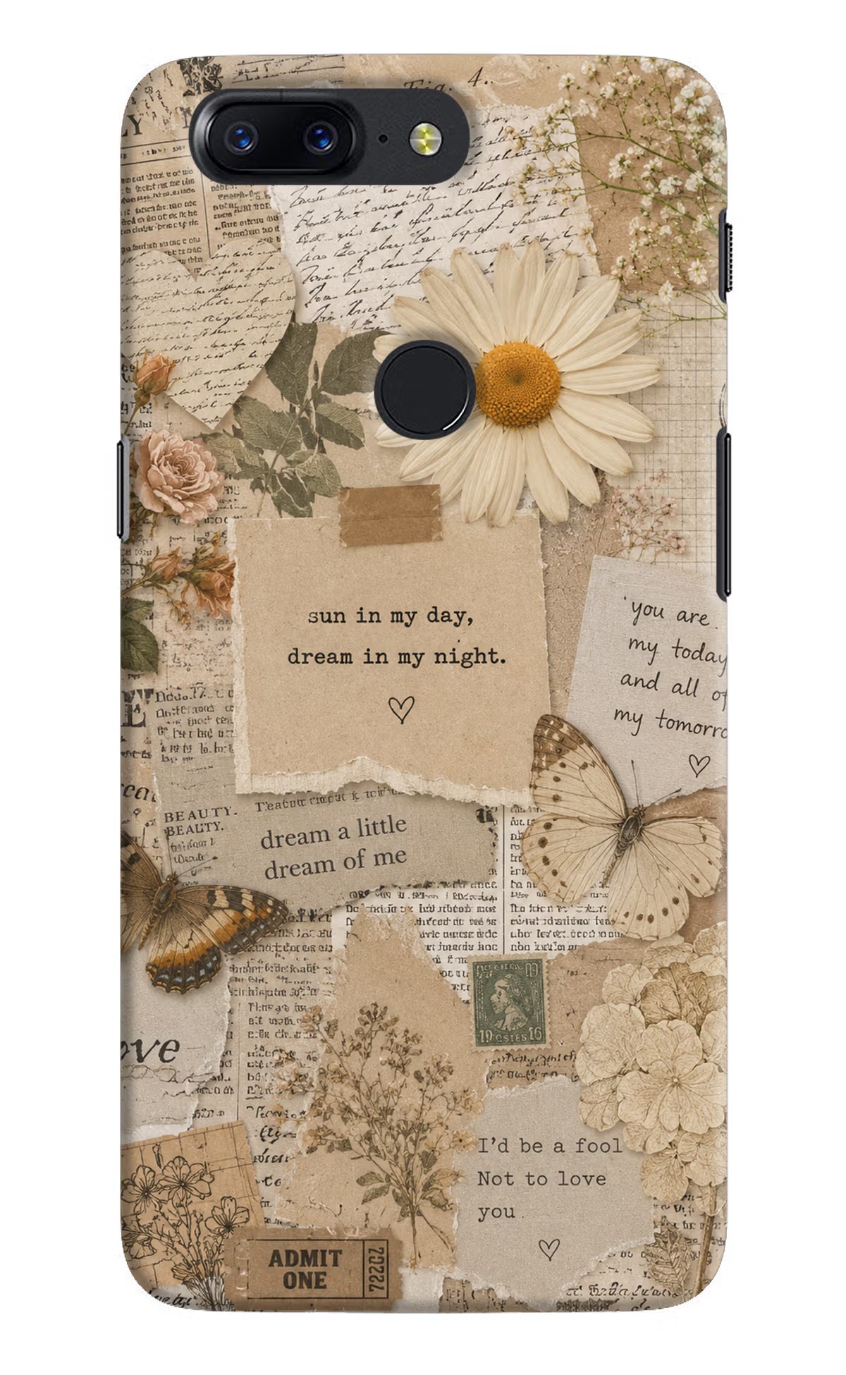 Vintage case Oneplus 5T Back Cover - Vintage case Oneplus 5T Back Cover Vintage case Oneplus 5T Back Cover
