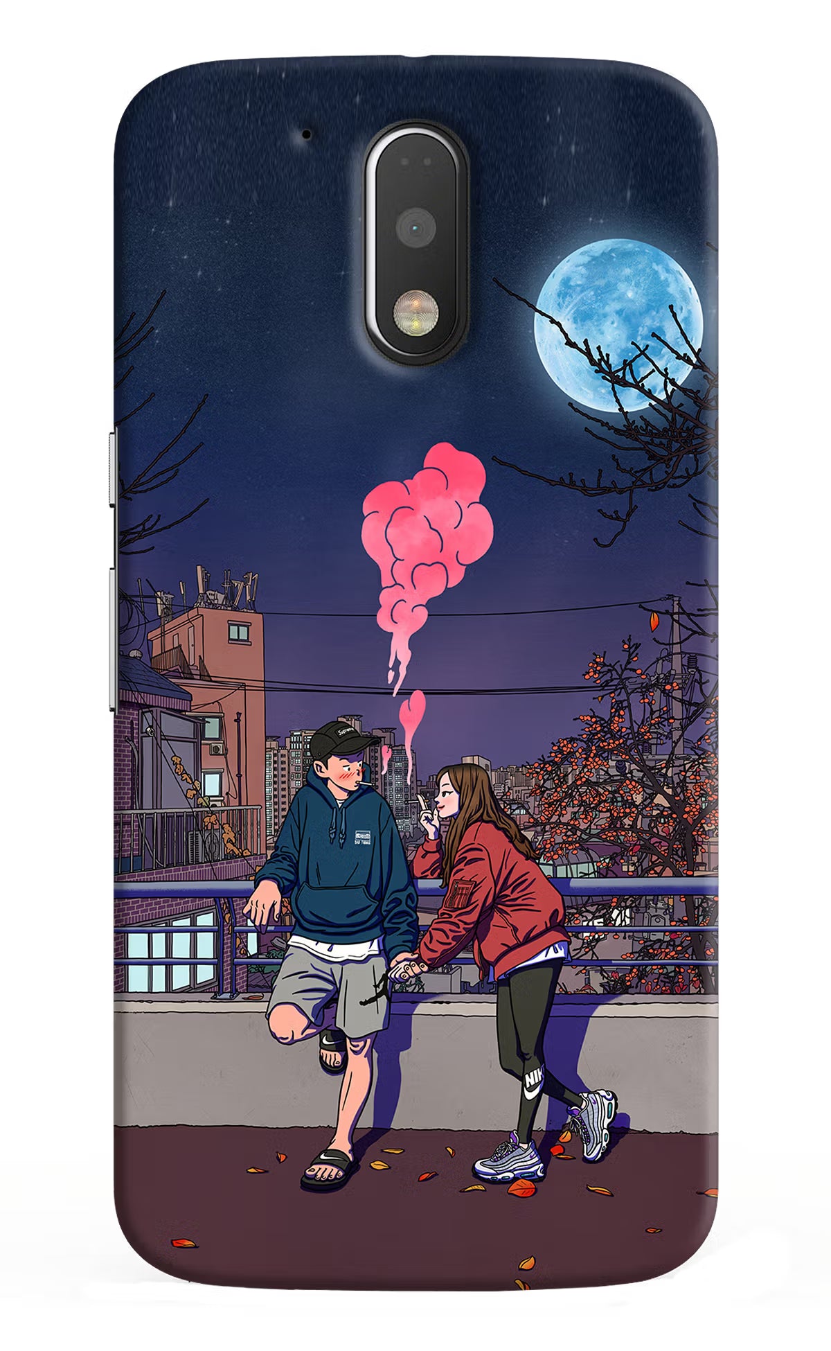 Chilling Couple Moto G4/G4 plus Back Cover - Chilling Couple Moto G4/G4 plus Hard Case Back Cover by Casekaro Chilling Couple Moto G4/G4 plus Hard Case Back Cover by Casekaro