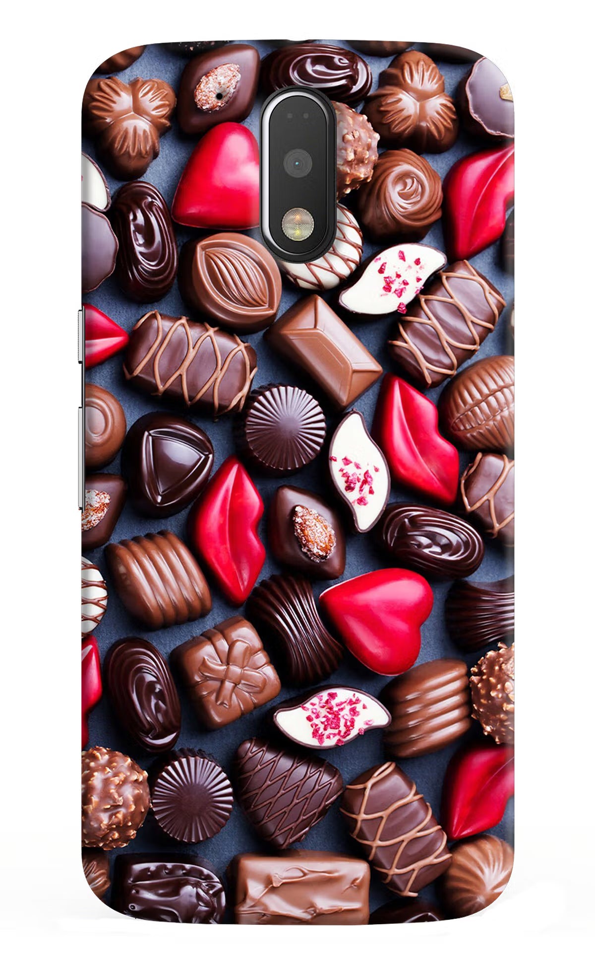 Chocolates Moto G4/G4 plus Back Cover - Chocolates Moto G4/G4 plus Hard Case Back Cover by Casekaro Chocolates Moto G4/G4 plus Hard Case Back Cover by Casekaro