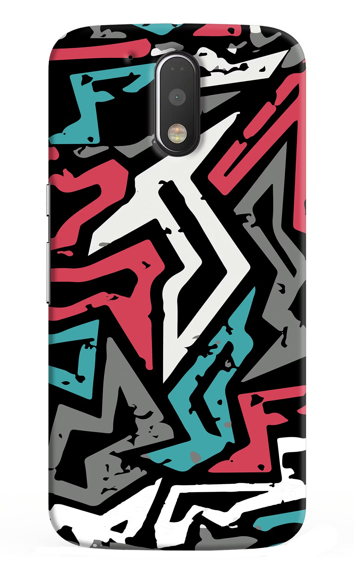 Geometric Graffiti Moto G4/G4 plus Back Cover - Geometric Graffiti Moto G4/G4 plus Hard Case Back Cover by Casekaro Geometric Graffiti Moto G4/G4 plus Hard Case Back Cover by Casekaro