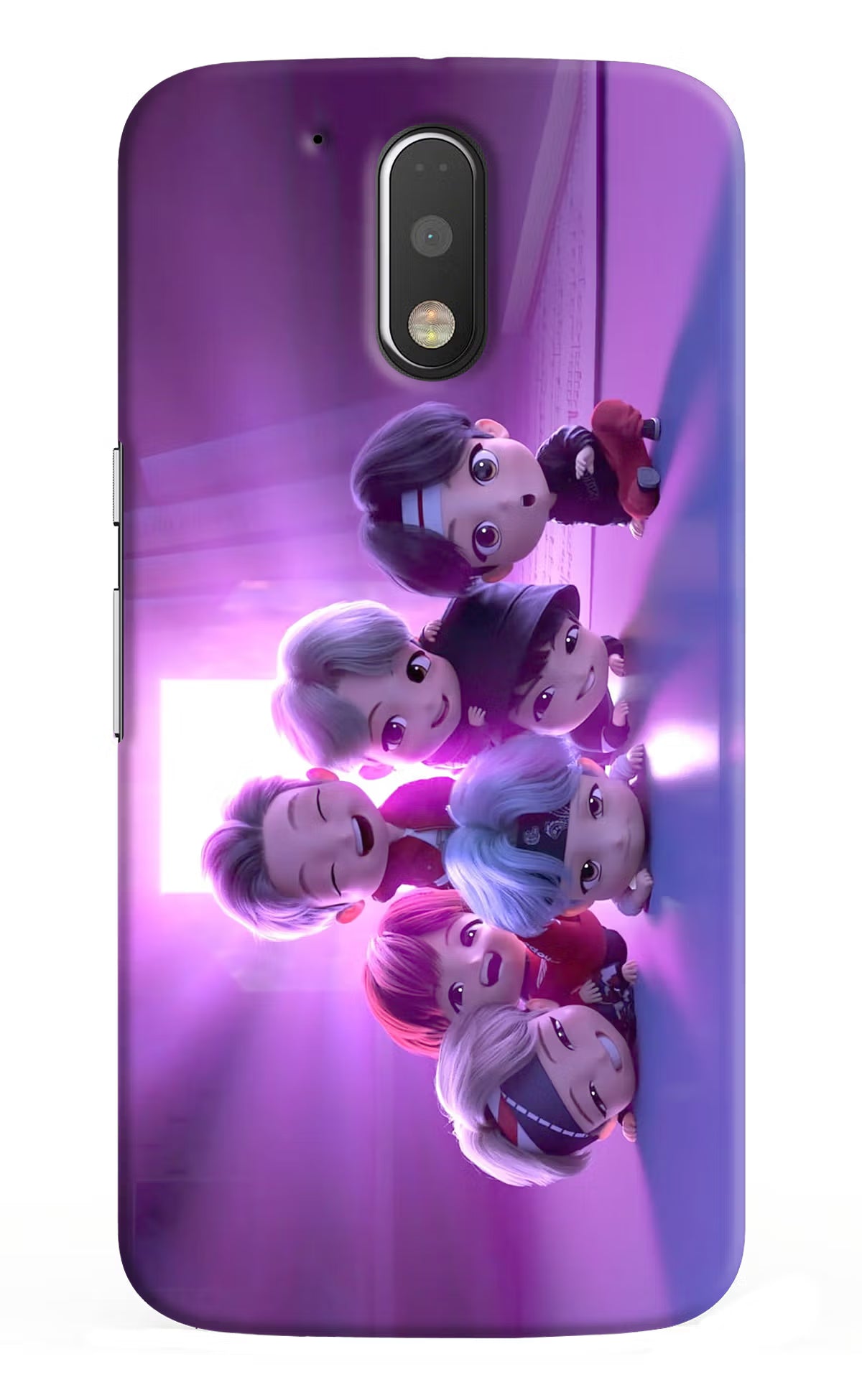 BTS Chibi Moto G4/G4 plus Back Cover - BTS Chibi Moto G4/G4 plus Hard Case Back Cover by Casekaro BTS Chibi Moto G4/G4 plus Hard Case Back Cover by Casekaro