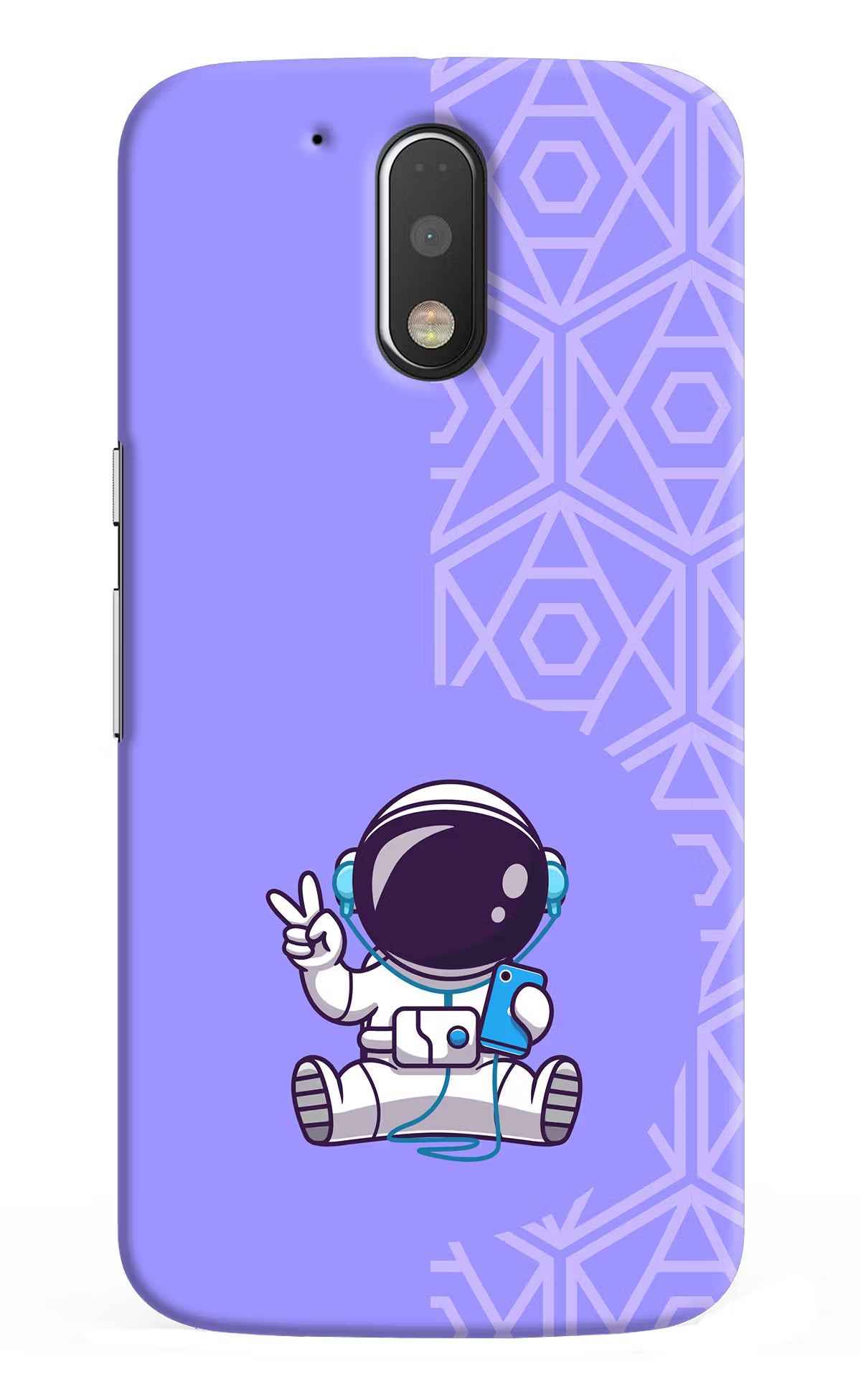 Cute Astronaut Chilling Moto G4/G4 plus Back Cover - Cute Astronaut Chilling Moto G4/G4 plus Hard Case Back Cover by Casekaro Cute Astronaut Chilling Moto G4/G4 plus Hard Case Back Cover by Casekaro
