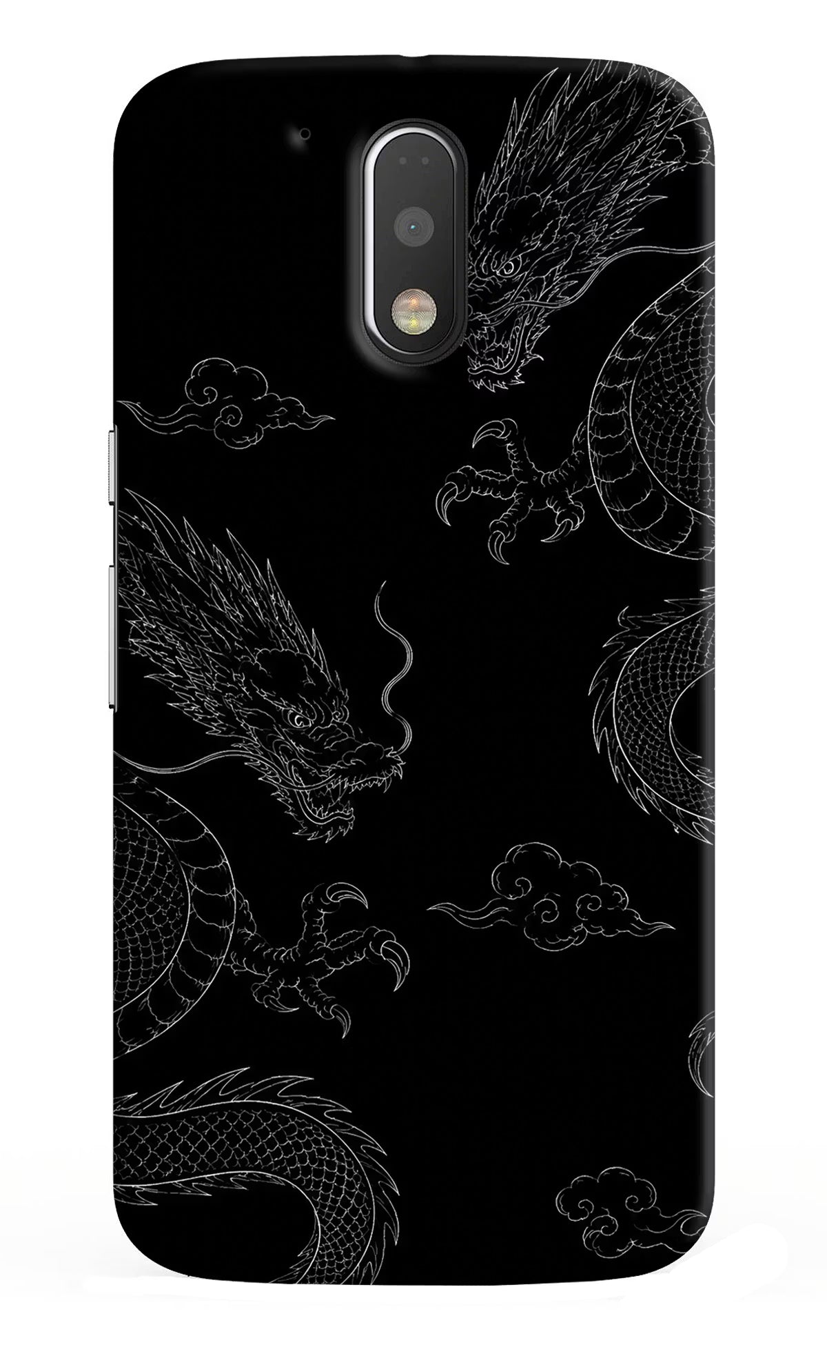 Twin Dragons Moto G4/G4 plus Back Cover - Twin Dragons Moto G4/G4 plus Hard Case Back Cover by Casekaro Twin Dragons Moto G4/G4 plus Hard Case Back Cover by Casekaro