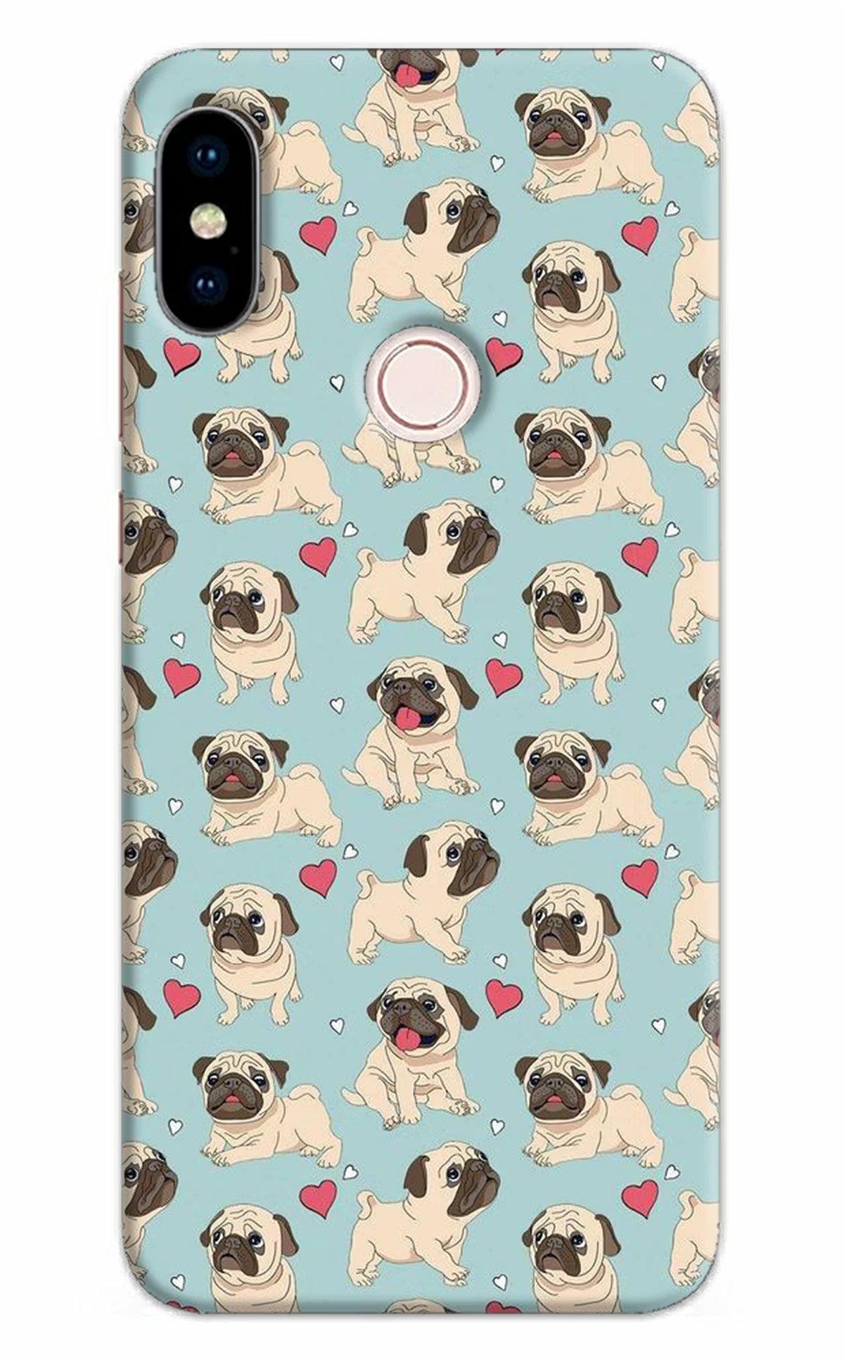 Pug Dog Redmi Note 5 Pro Back Cover - Pug Dog Redmi Note 5 Pro Hard Case Back Cover by Casekaro Pug Dog Redmi Note 5 Pro Hard Case Back Cover by Casekaro