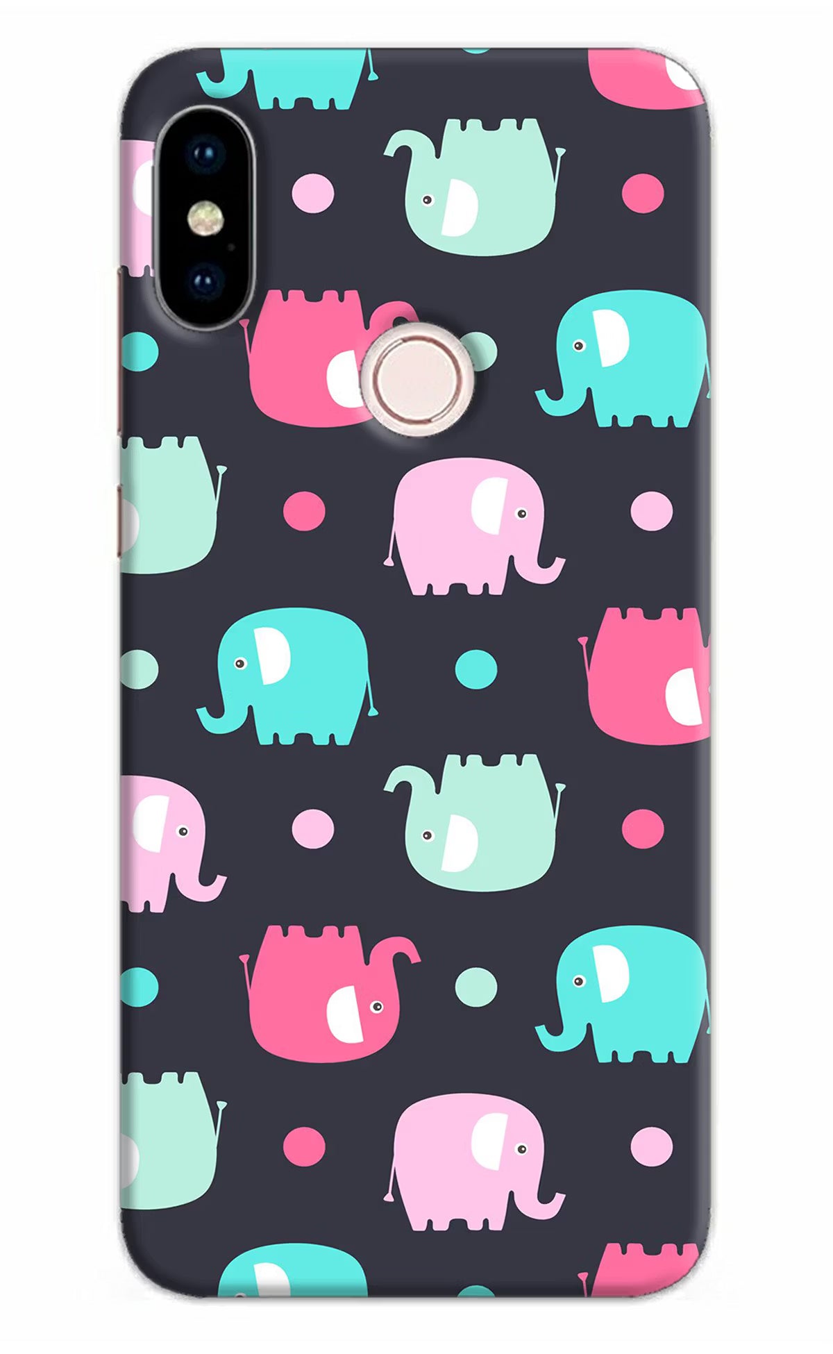 Elephants Redmi Note 5 Pro Back Cover - Elephants Redmi Note 5 Pro Hard Case Back Cover by Casekaro Elephants Redmi Note 5 Pro Hard Case Back Cover by Casekaro