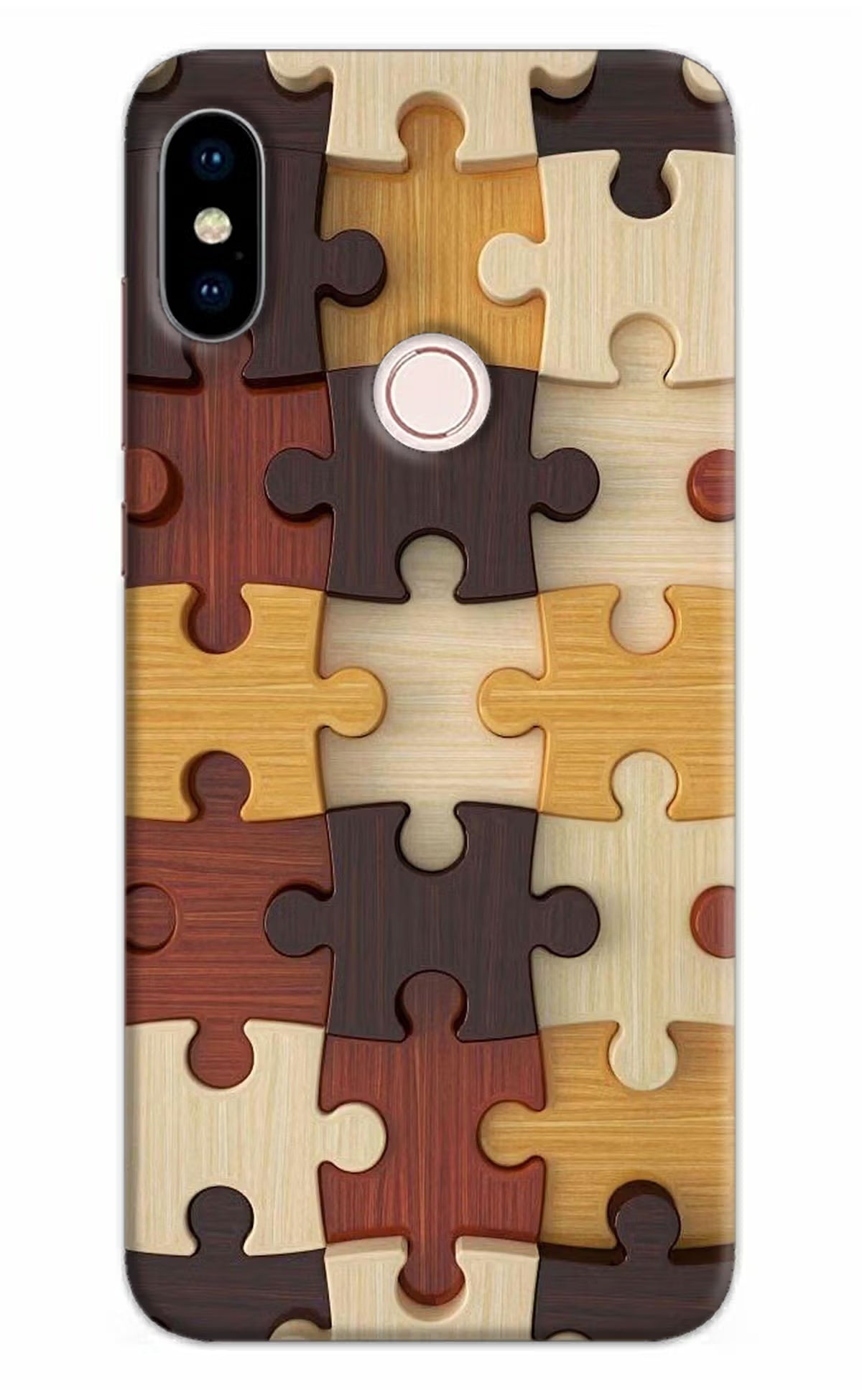 Wooden Puzzle Redmi Note 5 Pro Back Cover - Wooden Puzzle Redmi Note 5 Pro Hard Case Back Cover by Casekaro Wooden Puzzle Redmi Note 5 Pro Hard Case Back Cover by Casekaro