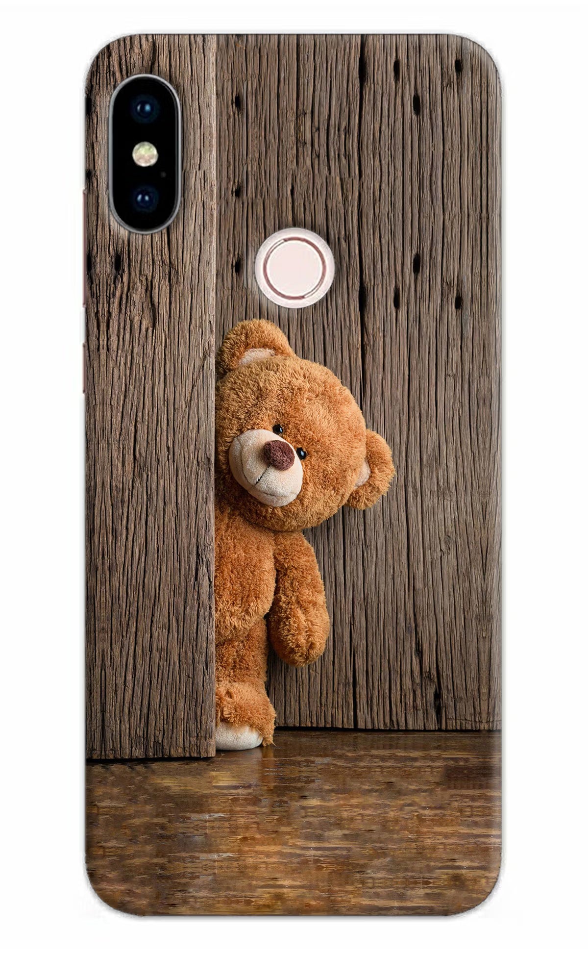 Teddy Wooden Redmi Note 5 Pro Back Cover - Teddy Wooden Redmi Note 5 Pro Hard Case Back Cover by Casekaro Teddy Wooden Redmi Note 5 Pro Hard Case Back Cover by Casekaro