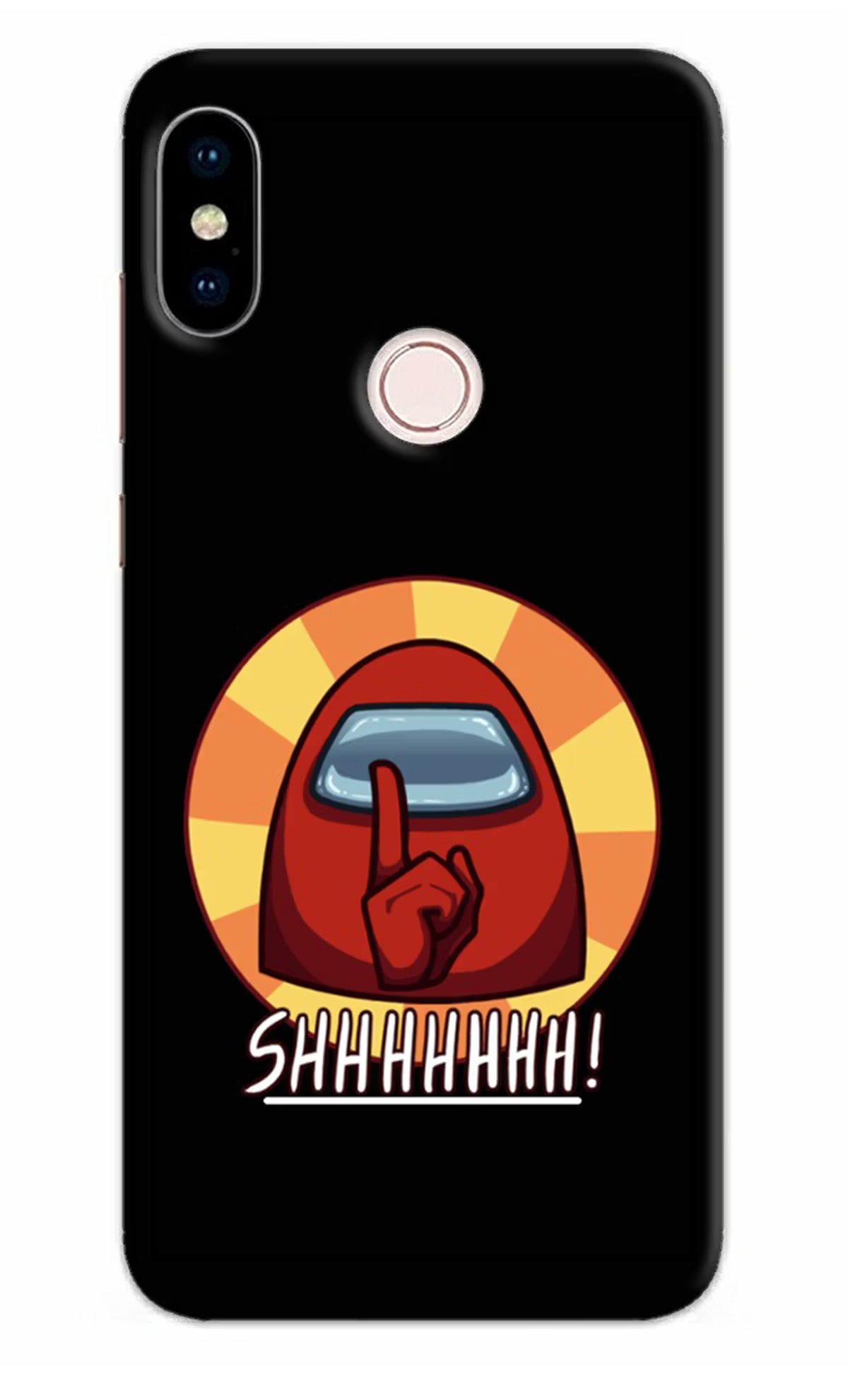Among Us Shhh! Redmi Note 5 Pro Back Cover - Among Us Shhh! Redmi Note 5 Pro Hard Case Back Cover by Casekaro Among Us Shhh! Redmi Note 5 Pro Hard Case Back Cover by Casekaro
