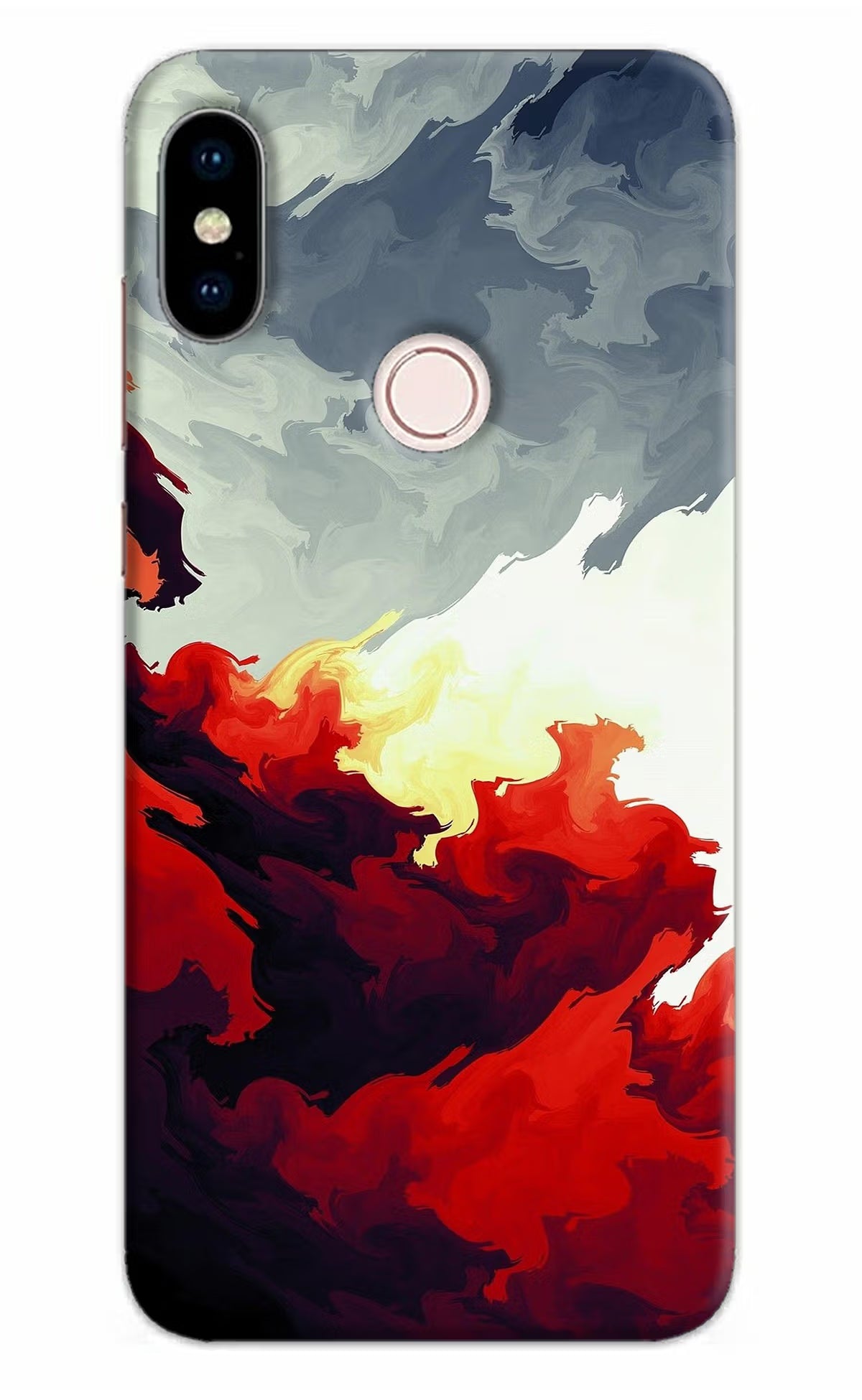 Fire Cloud Redmi Note 5 Pro Back Cover - Fire Cloud Redmi Note 5 Pro Hard Case Back Cover by Casekaro Fire Cloud Redmi Note 5 Pro Hard Case Back Cover by Casekaro