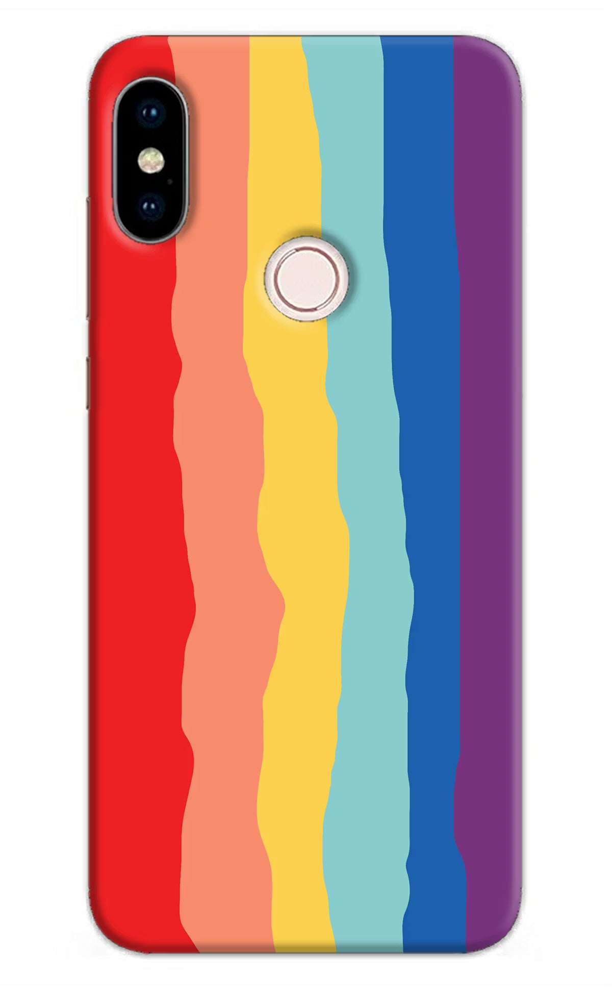 Rainbow Redmi Note 5 Pro Back Cover - Rainbow Redmi Note 5 Pro Hard Case Back Cover by Casekaro Rainbow Redmi Note 5 Pro Hard Case Back Cover by Casekaro