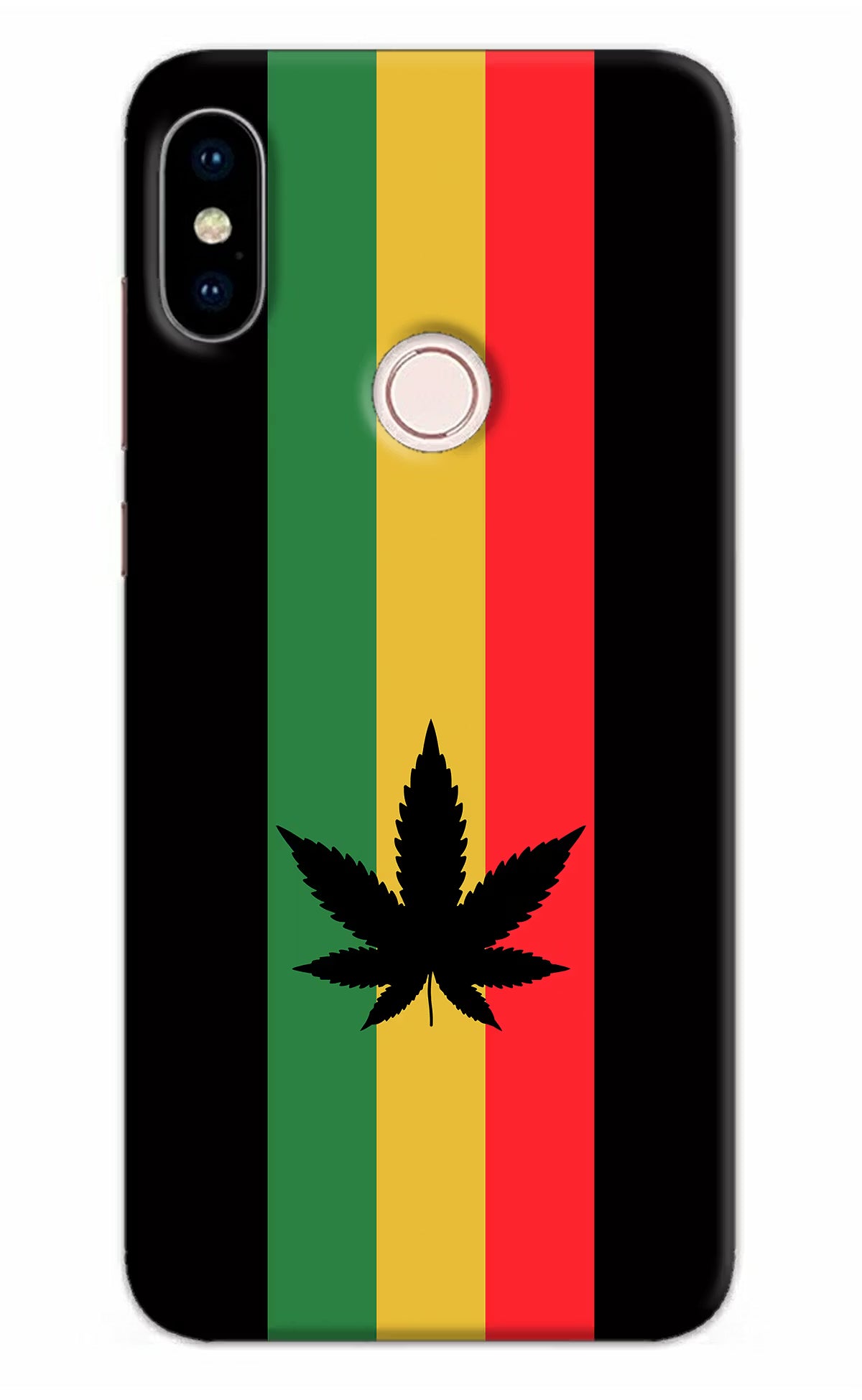 Weed Flag Redmi Note 5 Pro Back Cover - Weed Flag Redmi Note 5 Pro Hard Case Back Cover by Casekaro Weed Flag Redmi Note 5 Pro Hard Case Back Cover by Casekaro