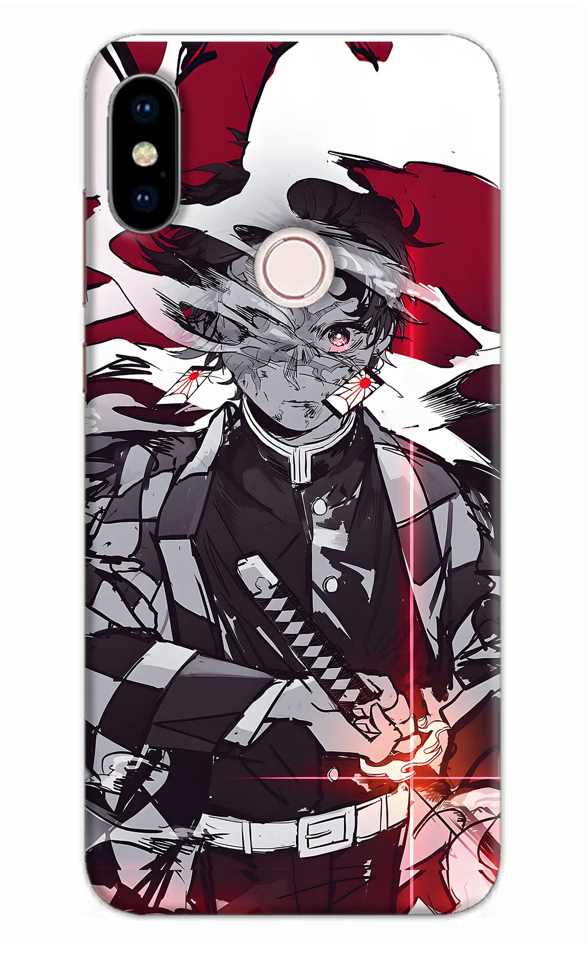 Demon Slayer Redmi Note 5 Pro Back Cover - Demon Slayer Redmi Note 5 Pro Hard Case Back Cover by Casekaro Demon Slayer Redmi Note 5 Pro Hard Case Back Cover by Casekaro