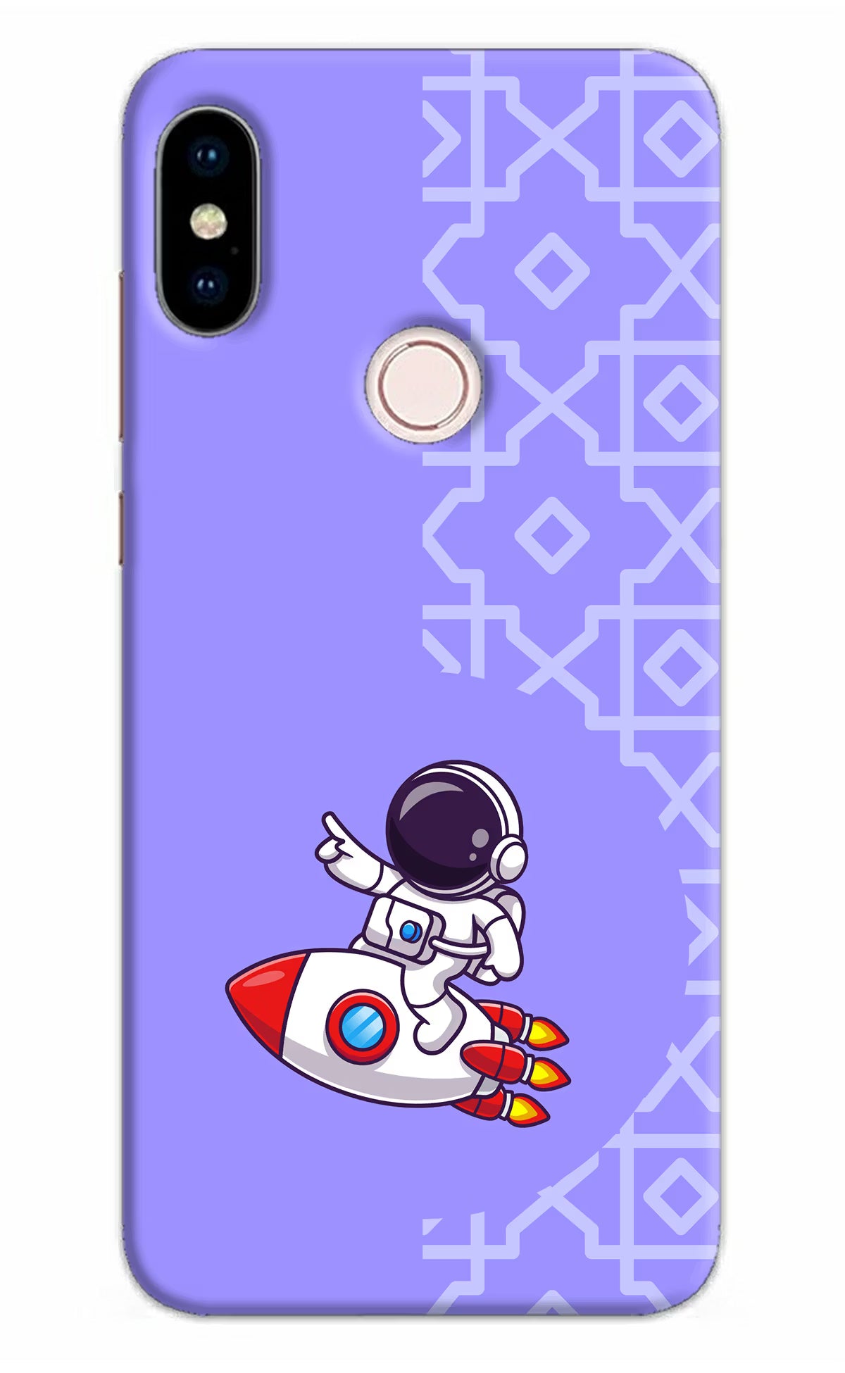 Cute Astronaut Redmi Note 5 Pro Back Cover - Cute Astronaut Redmi Note 5 Pro Hard Case Back Cover by Casekaro Cute Astronaut Redmi Note 5 Pro Hard Case Back Cover by Casekaro
