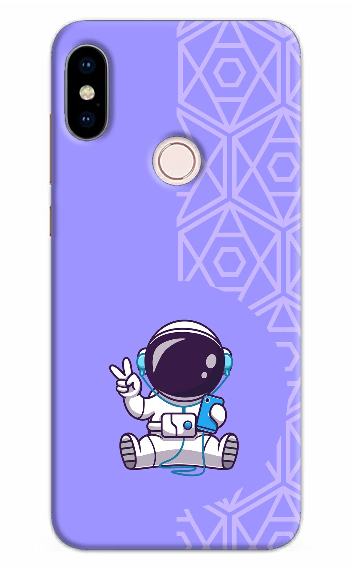 Cute Astronaut Chilling Redmi Note 5 Pro Back Cover - Cute Astronaut Chilling Redmi Note 5 Pro Hard Case Back Cover by Casekaro Cute Astronaut Chilling Redmi Note 5 Pro Hard Case Back Cover by Casekaro