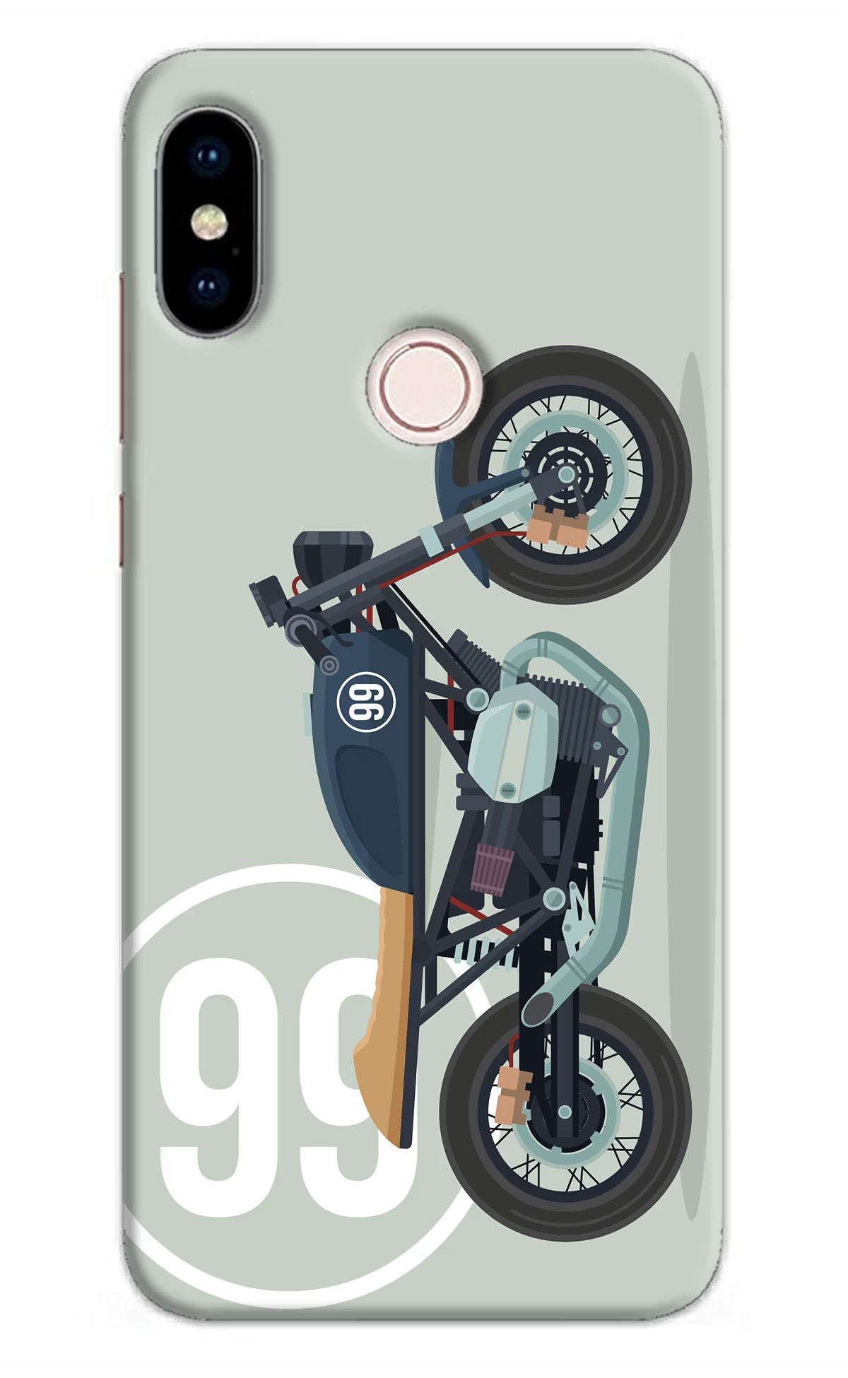 Classic Cafe Racer 99 Redmi Note 5 Pro Back Cover - Classic Cafe Racer 99 Redmi Note 5 Pro Hard Case Back Cover by Casekaro Classic Cafe Racer 99 Redmi Note 5 Pro Hard Case Back Cover by Casekaro