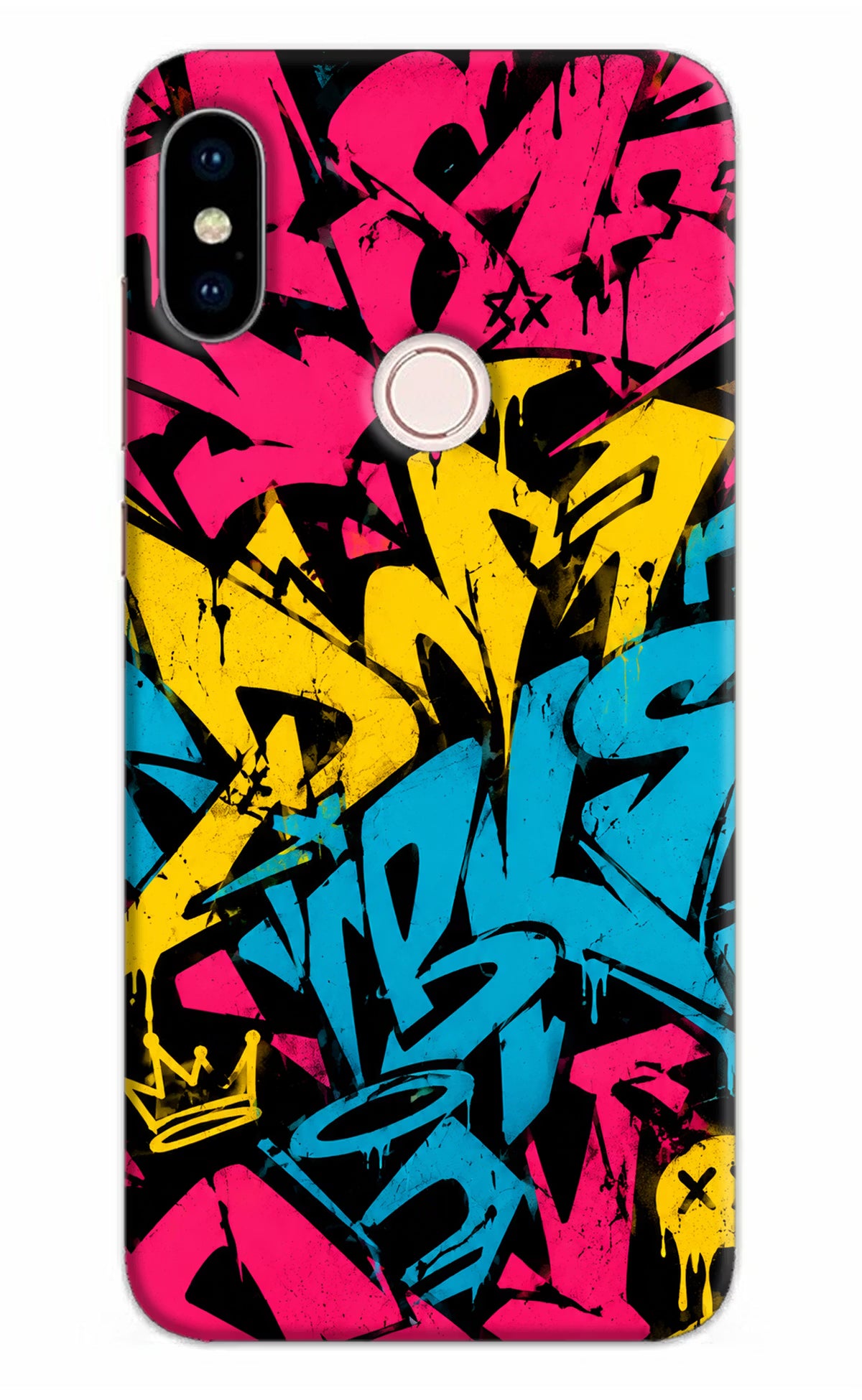 Graffiti Vibe Redmi Note 5 Pro Back Cover - Graffiti Vibe Redmi Note 5 Pro Back Cover Graffiti Vibe Redmi Note 5 Pro Back Cover