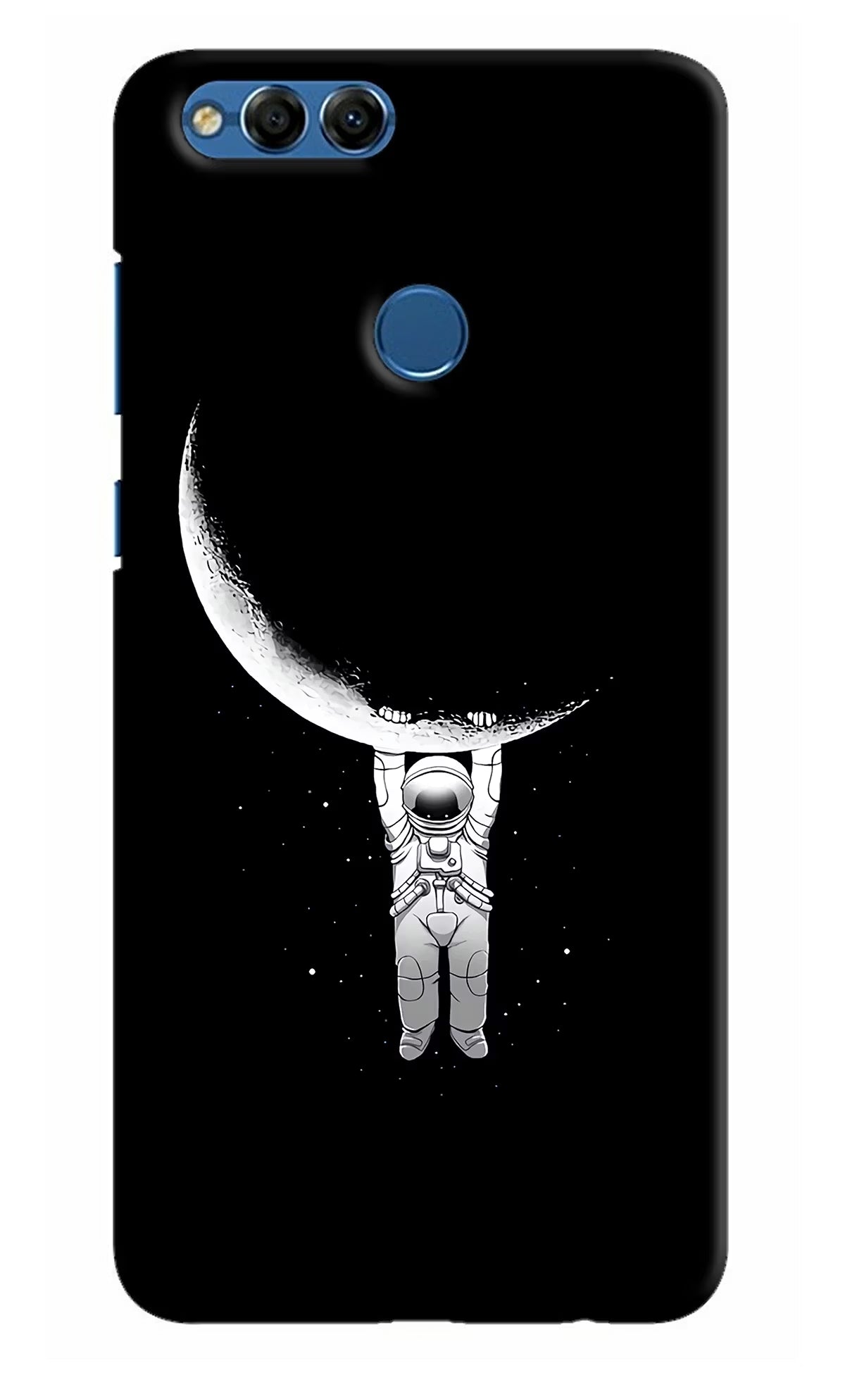 Moon Space Honor 7X Back Cover - Moon Space Honor 7X Hard Case Back Cover by Casekaro Moon Space Honor 7X Hard Case Back Cover by Casekaro