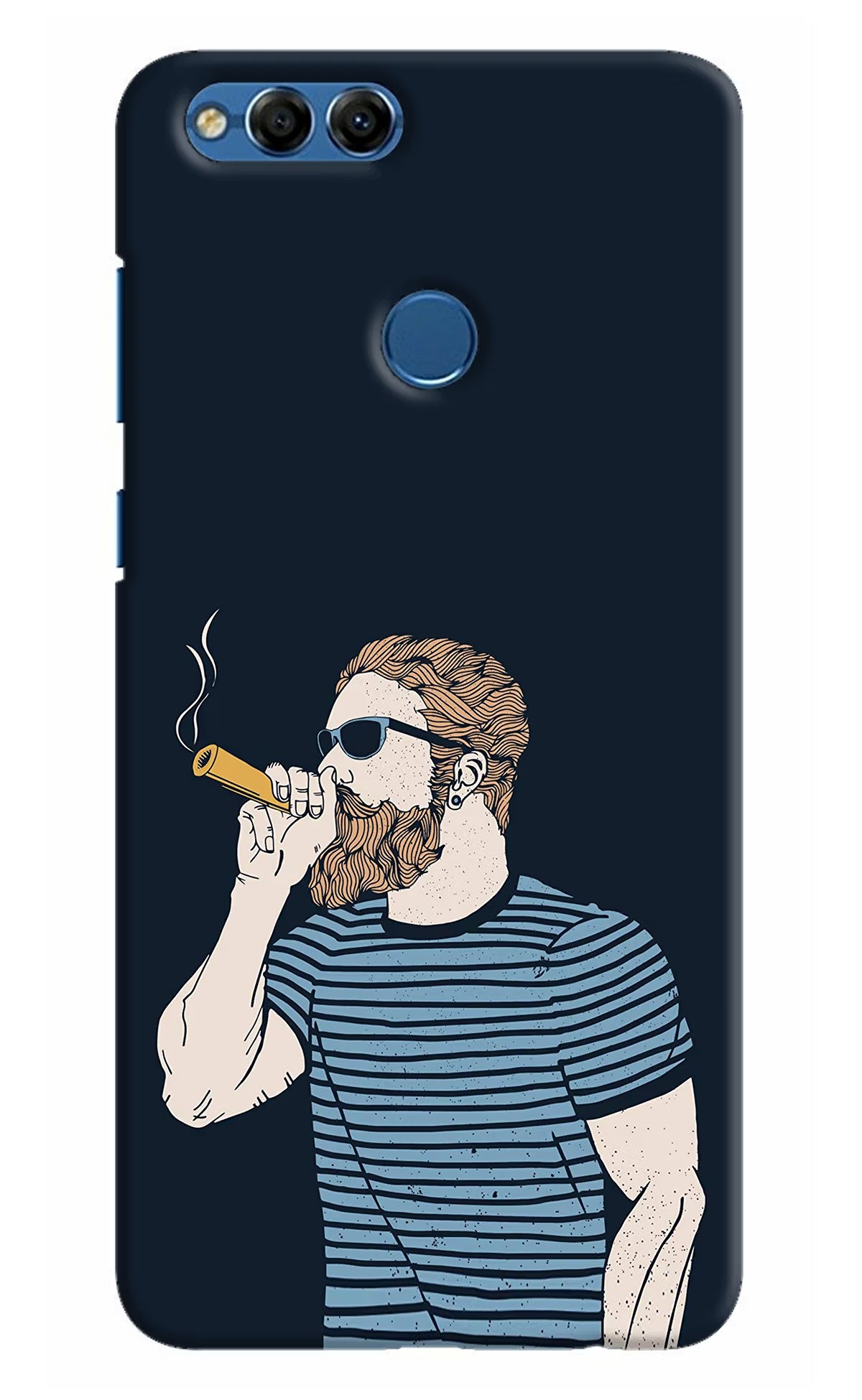 Smoking Honor 7X Back Cover - Smoking Honor 7X Hard Case Back Cover by Casekaro Smoking Honor 7X Hard Case Back Cover by Casekaro