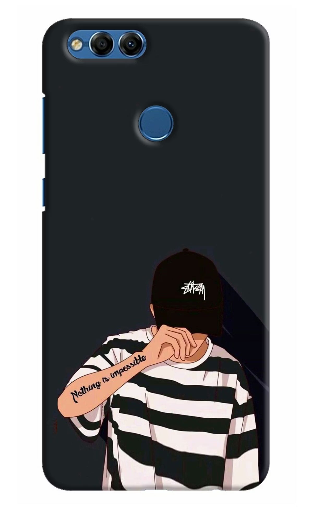 Aesthetic Boy Honor 7X Back Cover - Aesthetic Boy Honor 7X Hard Case Back Cover by Casekaro Aesthetic Boy Honor 7X Hard Case Back Cover by Casekaro