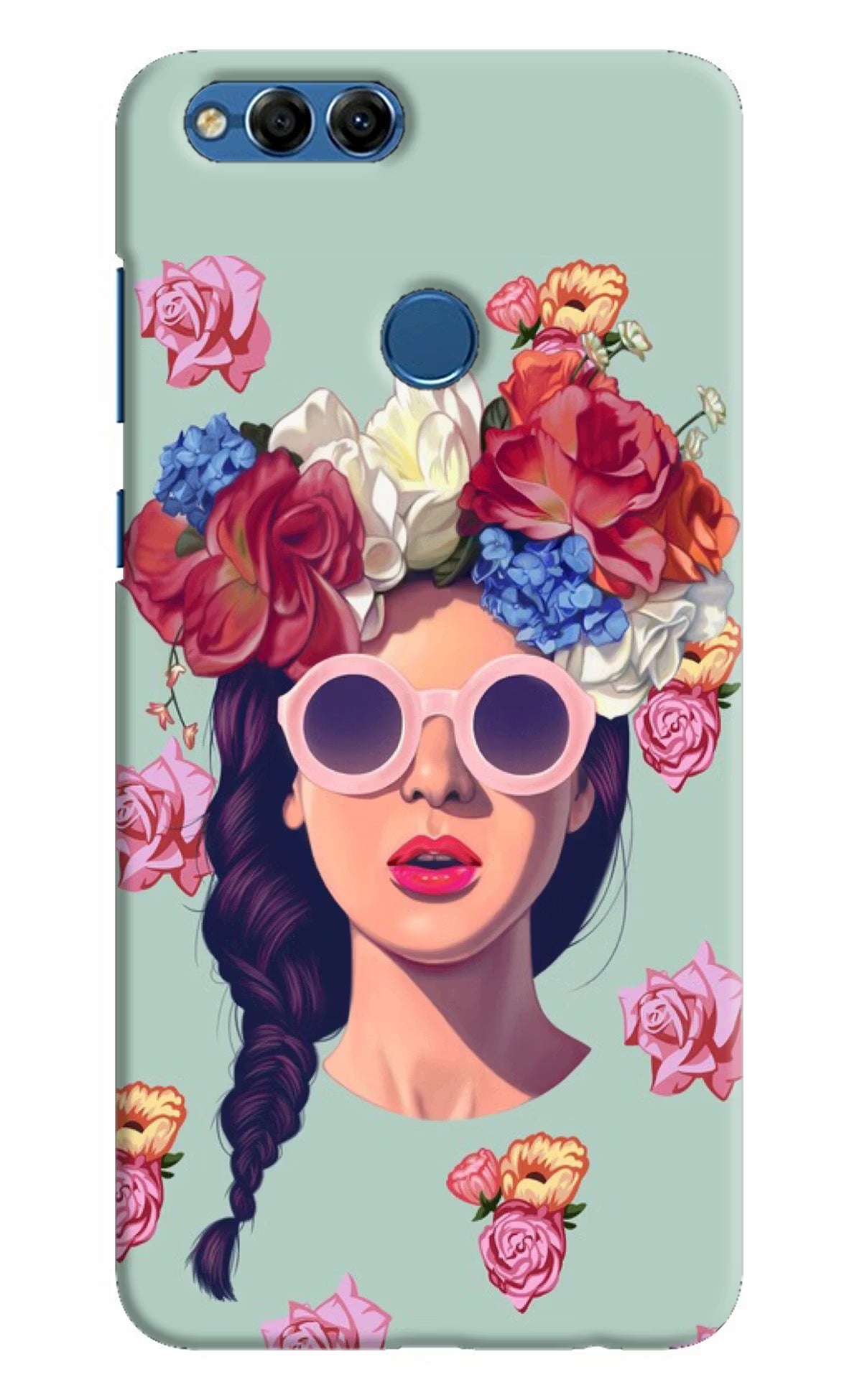 Pretty Girl Honor 7X Back Cover - Pretty Girl Honor 7X Hard Case Back Cover by Casekaro Pretty Girl Honor 7X Hard Case Back Cover by Casekaro