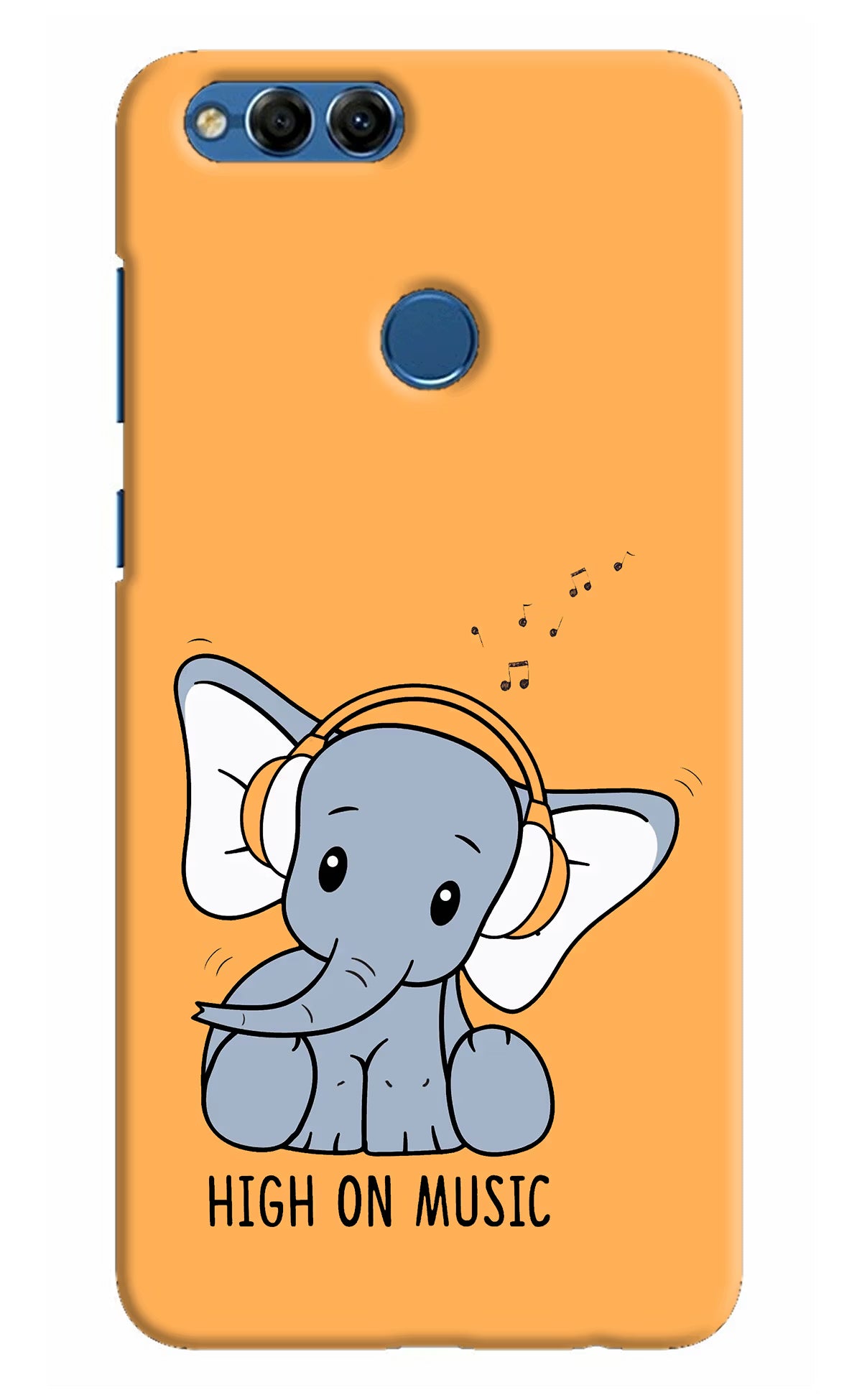 High On Music Honor 7X Back Cover - High On Music Honor 7X Hard Case Back Cover by Casekaro High On Music Honor 7X Hard Case Back Cover by Casekaro
