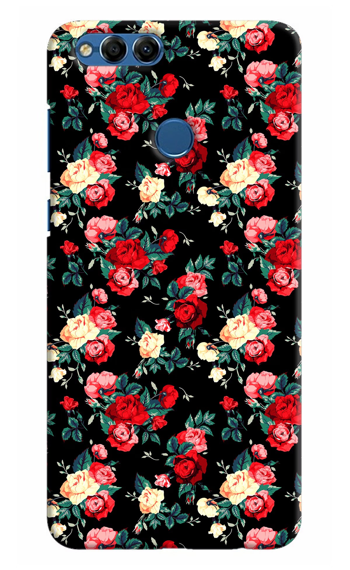Rose Pattern Honor 7X Back Cover - Rose Pattern Honor 7X Hard Case Back Cover by Casekaro Rose Pattern Honor 7X Hard Case Back Cover by Casekaro