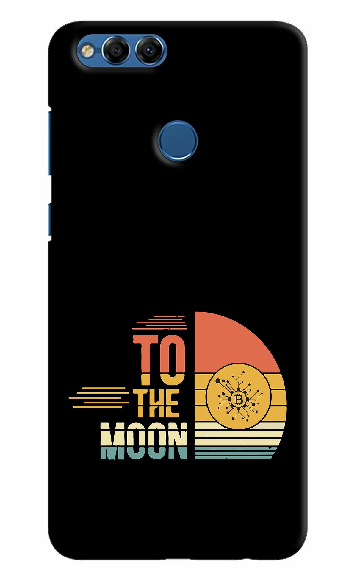 To the Moon Honor 7X Back Cover - To the Moon Honor 7X Hard Case Back Cover by Casekaro To the Moon Honor 7X Hard Case Back Cover by Casekaro