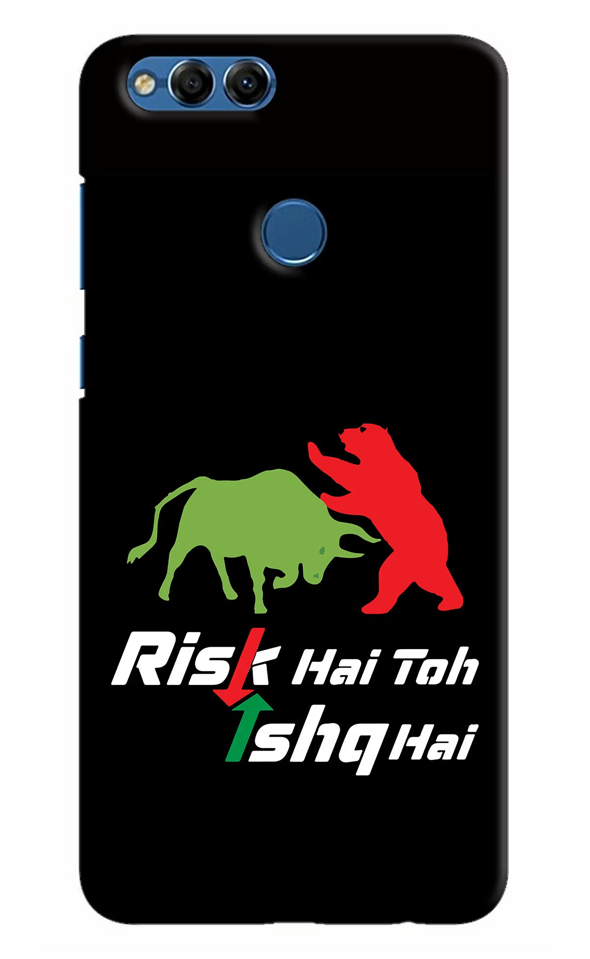 Risk Hai Toh Ishq Hai Honor 7X Back Cover - Risk Hai Toh Ishq Hai Honor 7X Hard Case Back Cover by Casekaro Risk Hai Toh Ishq Hai Honor 7X Hard Case Back Cover by Casekaro