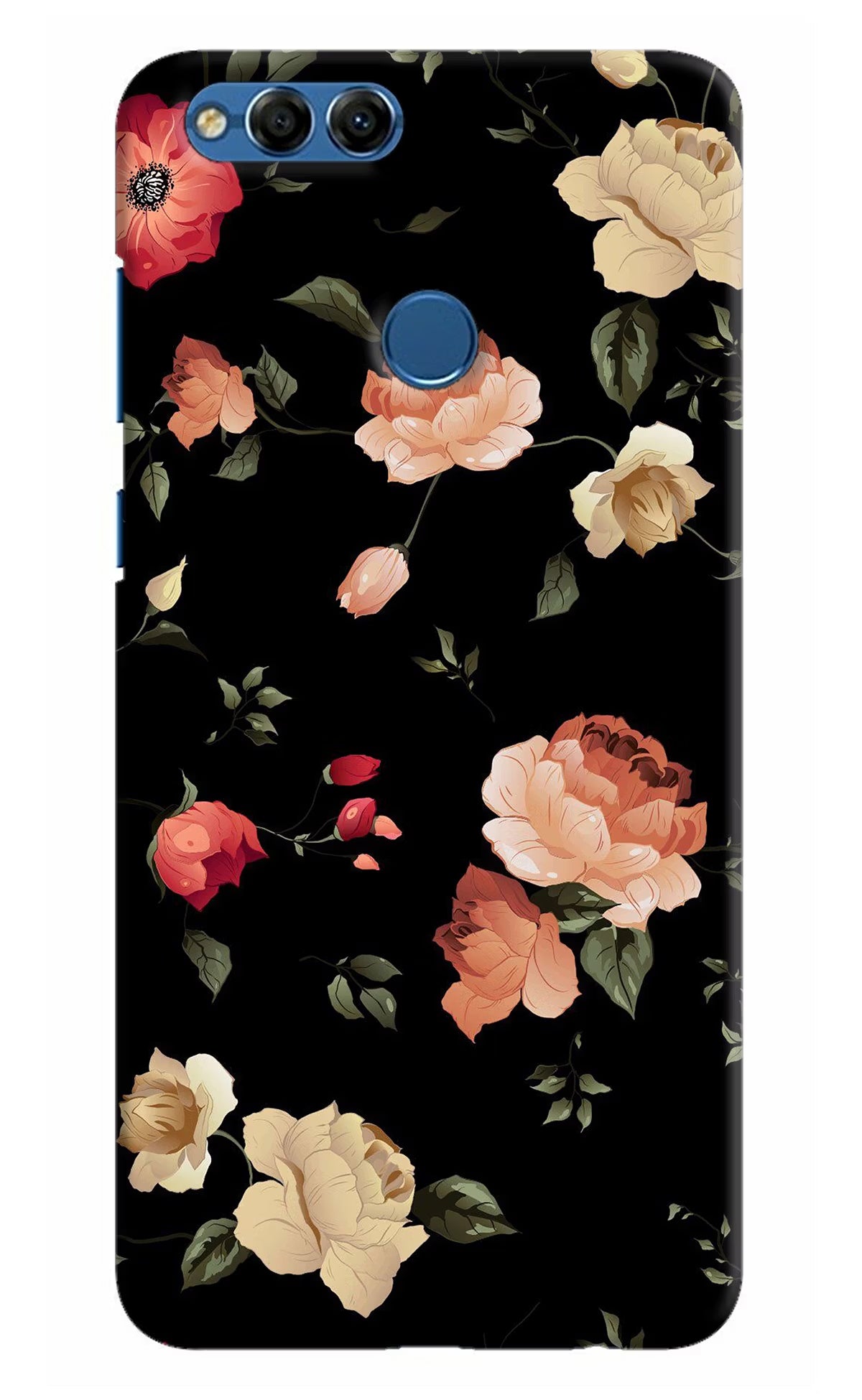 Flowers Honor 7X Back Cover - Flowers Honor 7X Hard Case Back Cover by Casekaro Flowers Honor 7X Hard Case Back Cover by Casekaro
