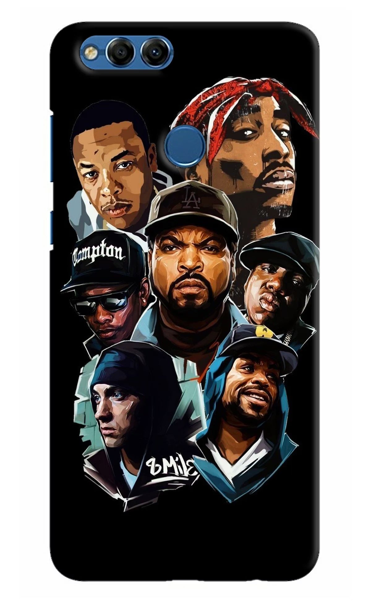 Rappers Honor 7X Back Cover - Rappers Honor 7X Hard Case Back Cover by Casekaro Rappers Honor 7X Hard Case Back Cover by Casekaro